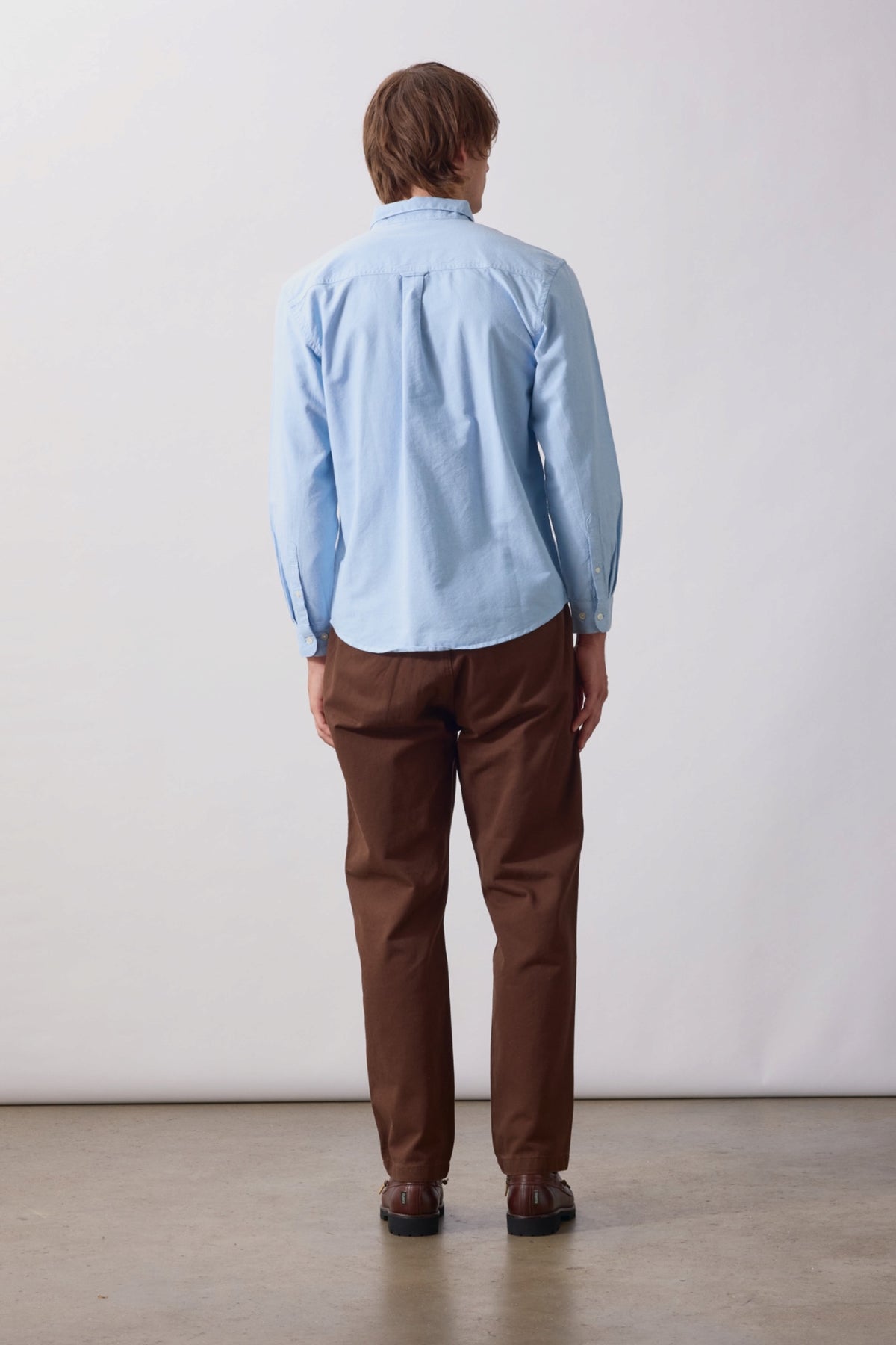 SERVICE WORKS Artichoke Oxford Shirt Blue | Chemise bio | Edgar Bdx