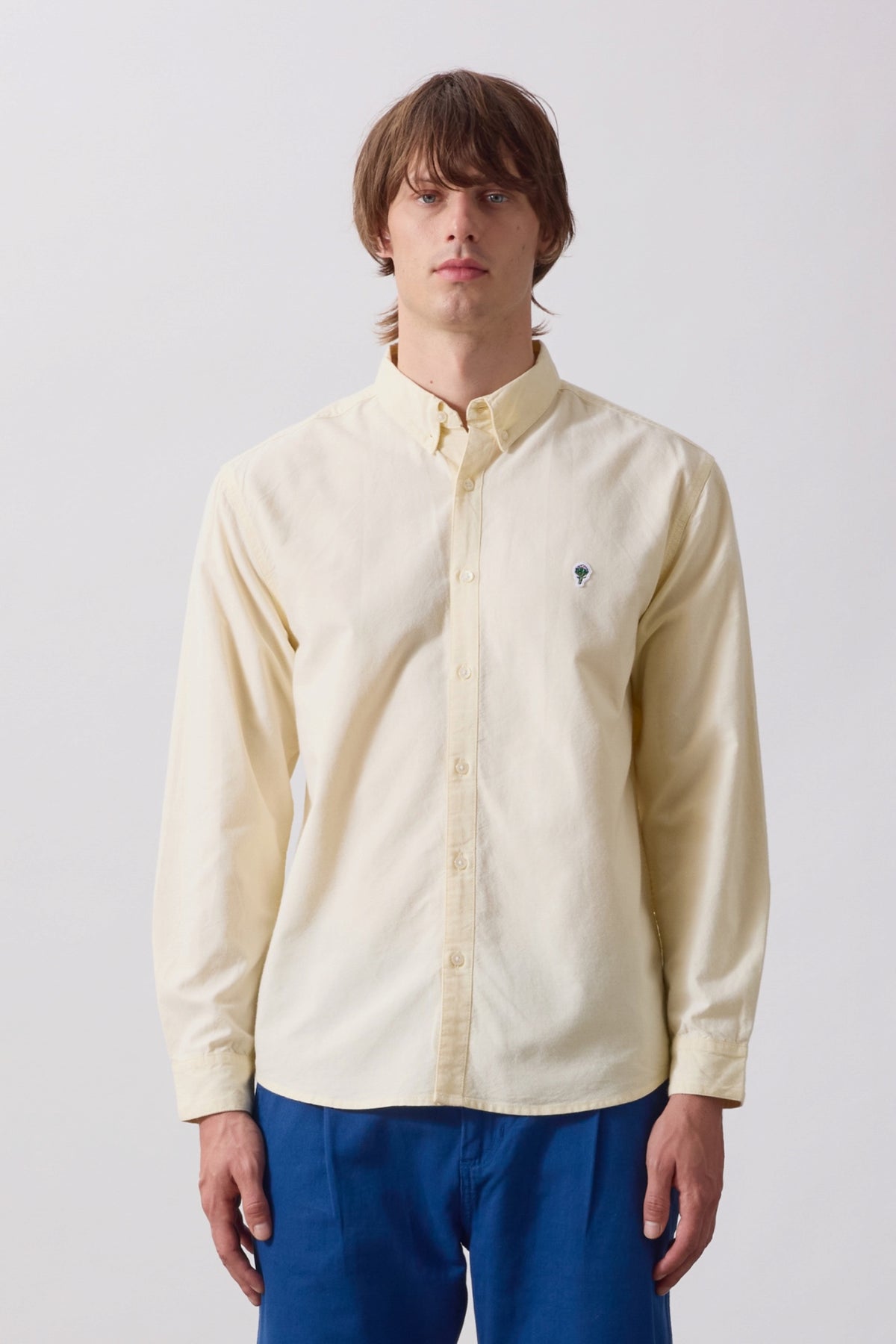SERVICE WORKS Artichoke Oxford Shirt Vanilla | Chemise bio | Edgar Bdx
