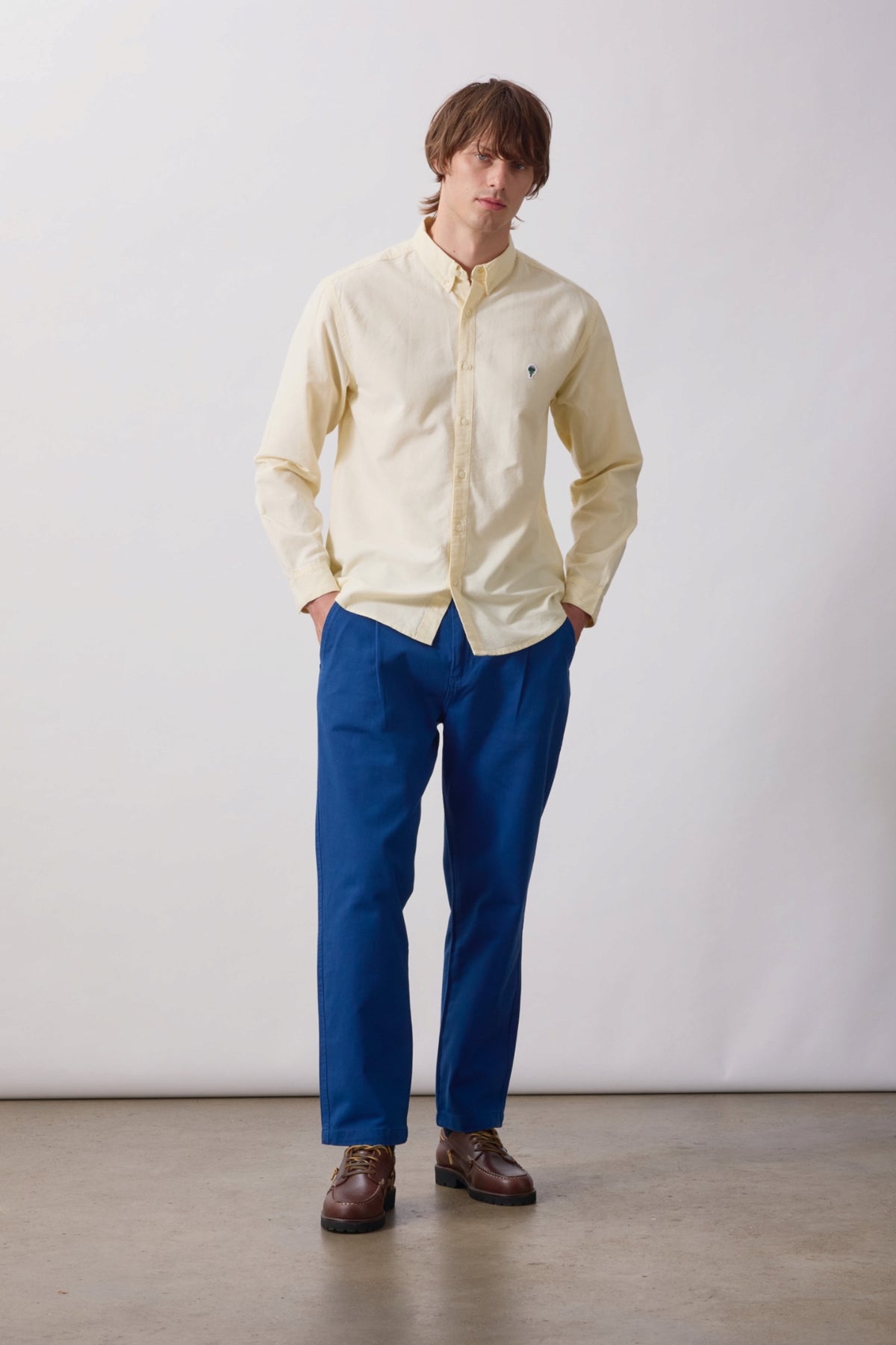SERVICE WORKS Artichoke Oxford Shirt Vanilla | Chemise bio | Edgar Bdx