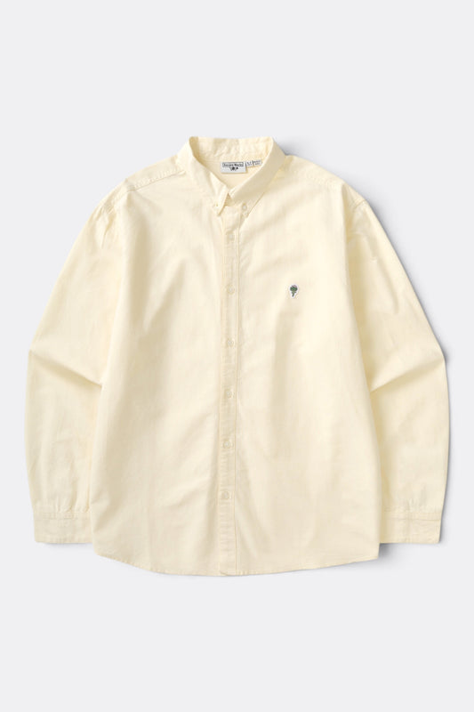 SERVICE WORKS Artichoke Oxford Shirt Vanilla | Chemise bio | Edgar Bdx