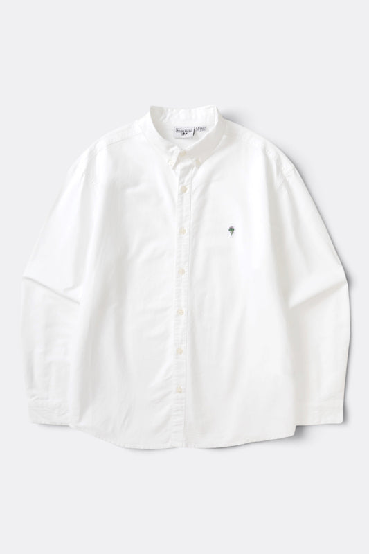 SERVICE WORKS Artichoke Oxford Shirt White | Chemise bio | Edgar Bdx