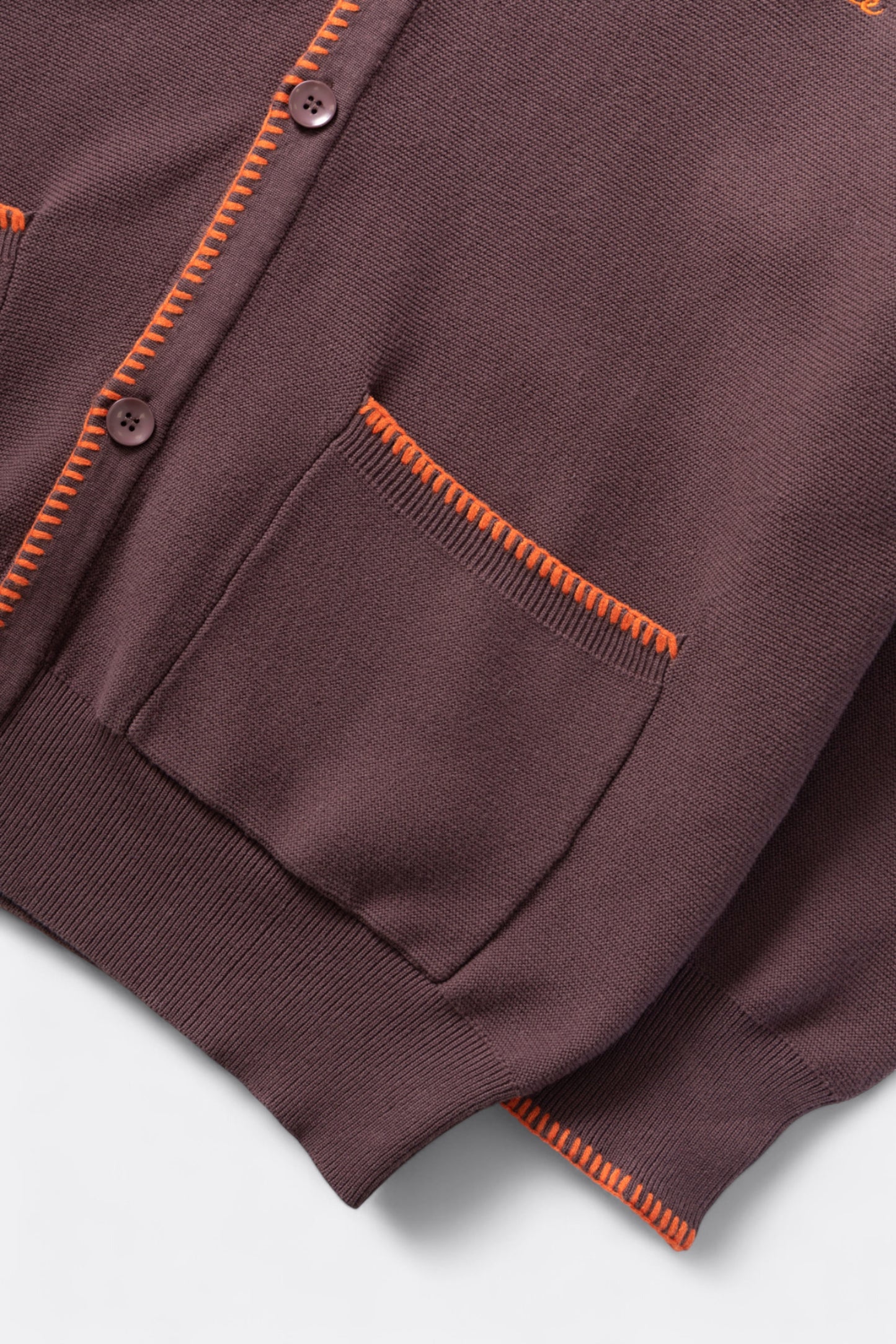 Service Works - Blanket Stitch Cardigan (Brown)