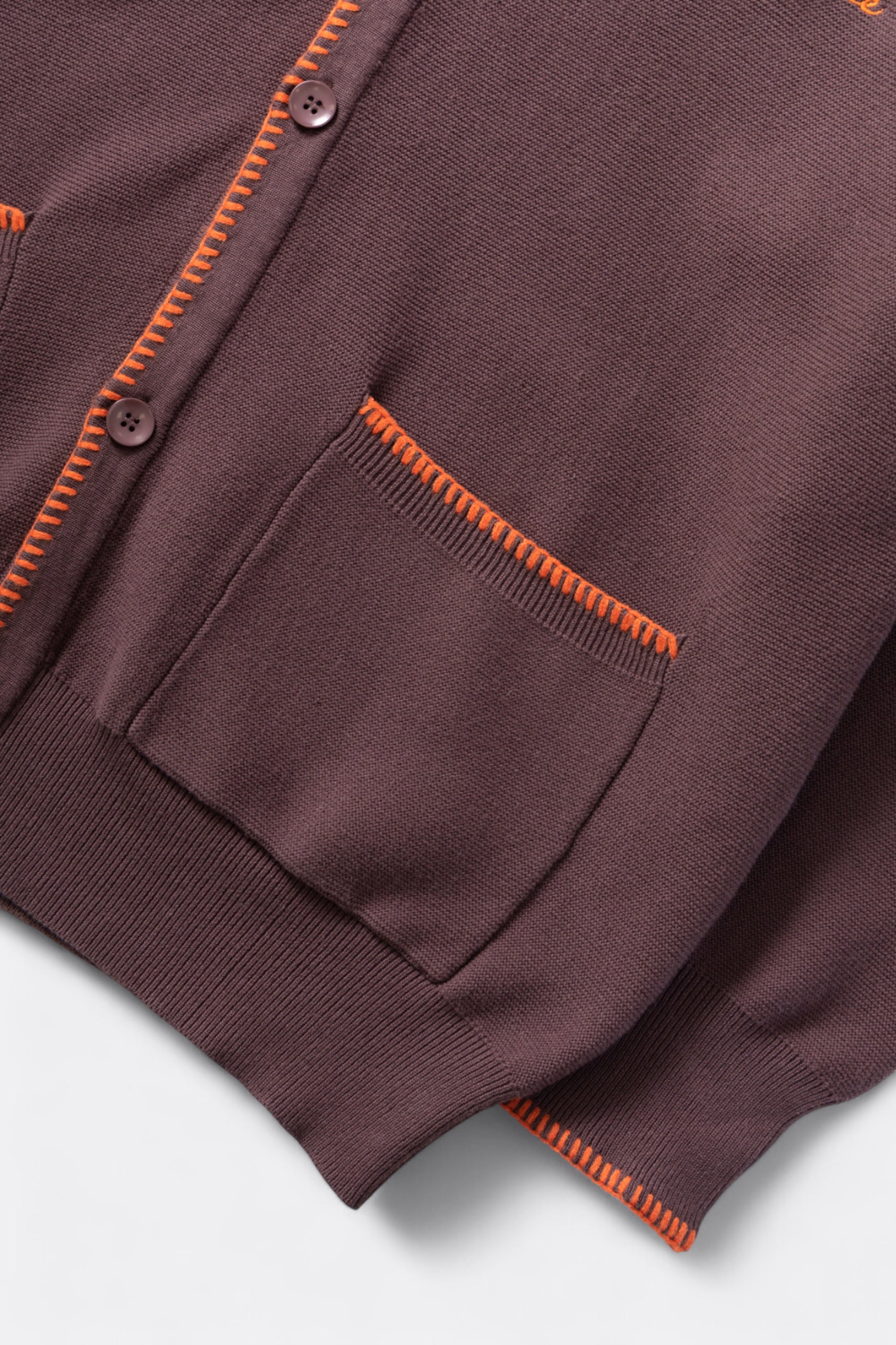 Service Works - Blanket Stitch Cardigan (Brown)