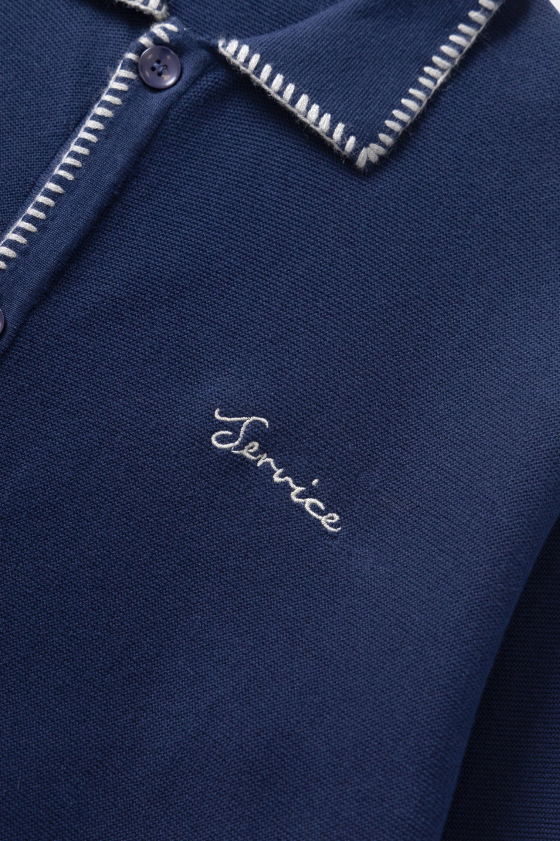 Service Works - Blanket Stitch Cardigan (Navy)