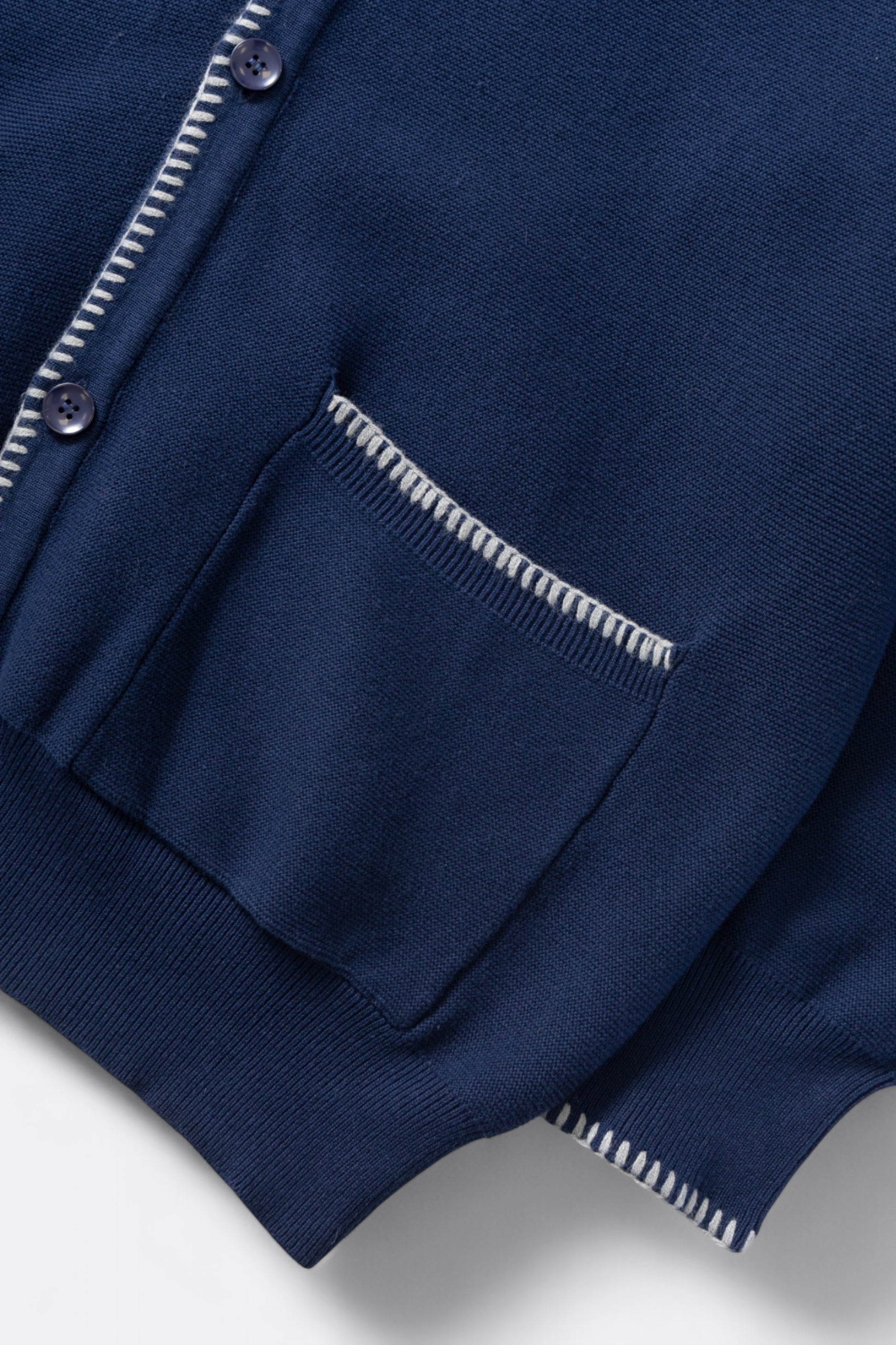 Service Works - Blanket Stitch Cardigan (Navy)