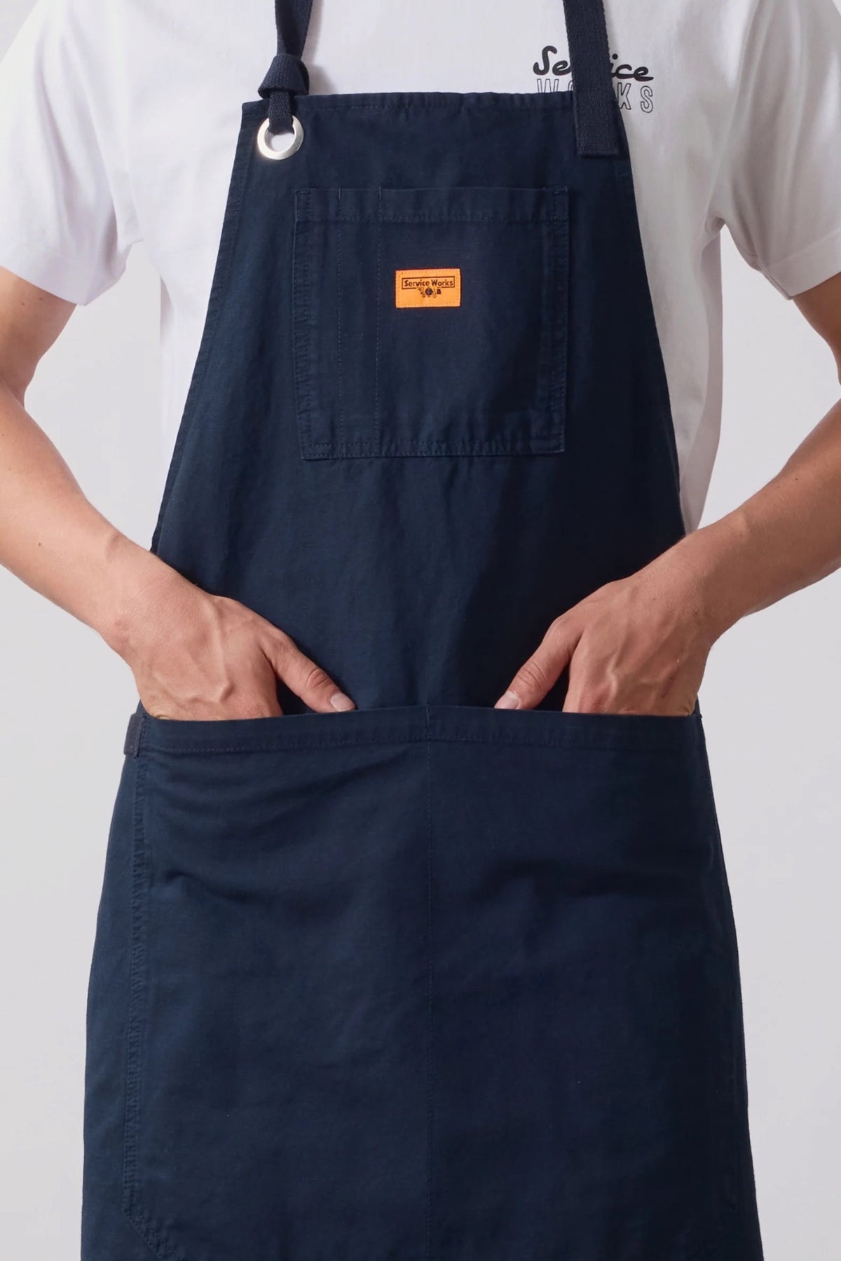 SERVICE WORKS Canvas Apron Dark Navy | Tablier coton | Edgar Bdx