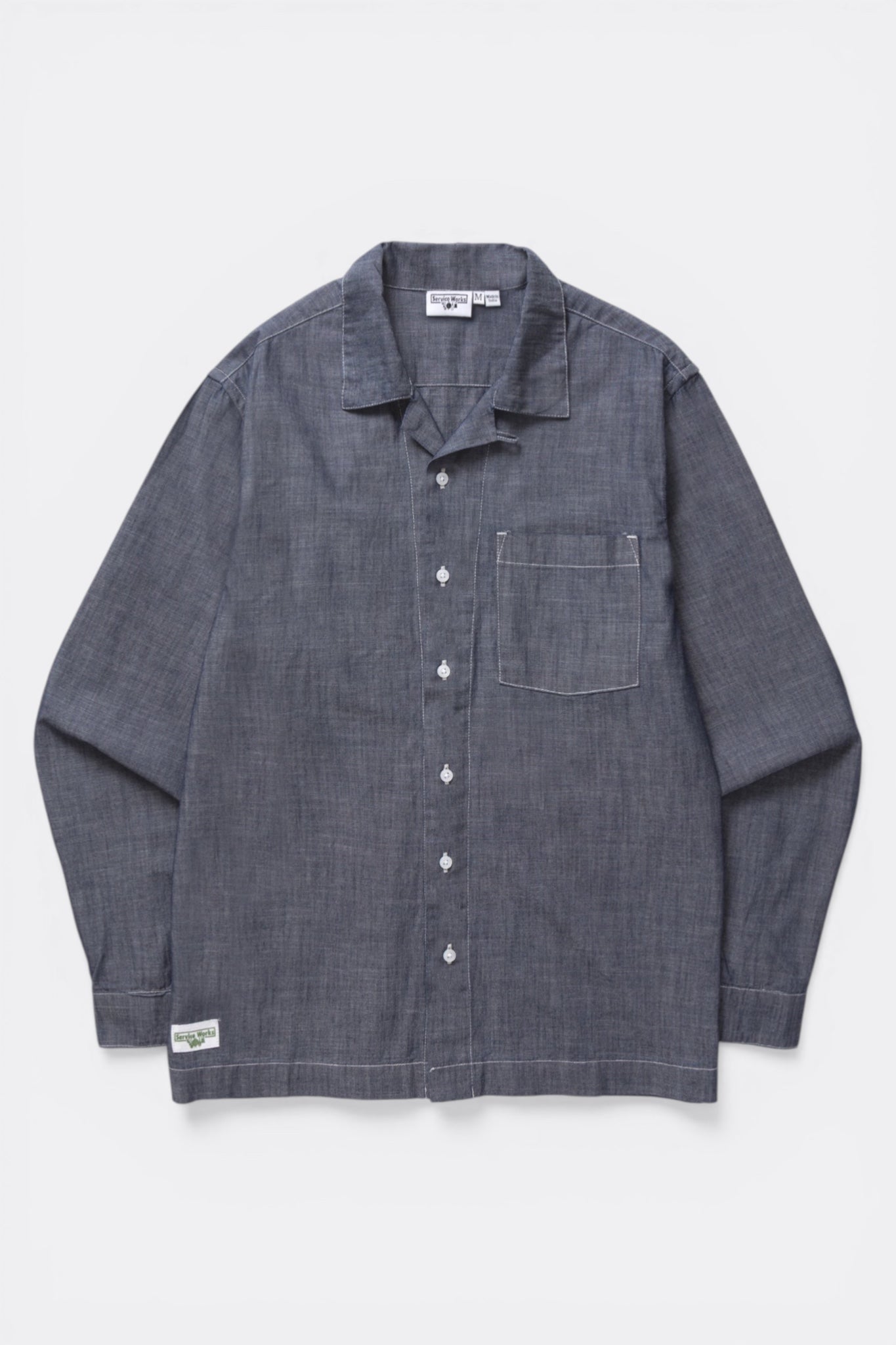 Chambray Resort Shirt (Dark Blue)