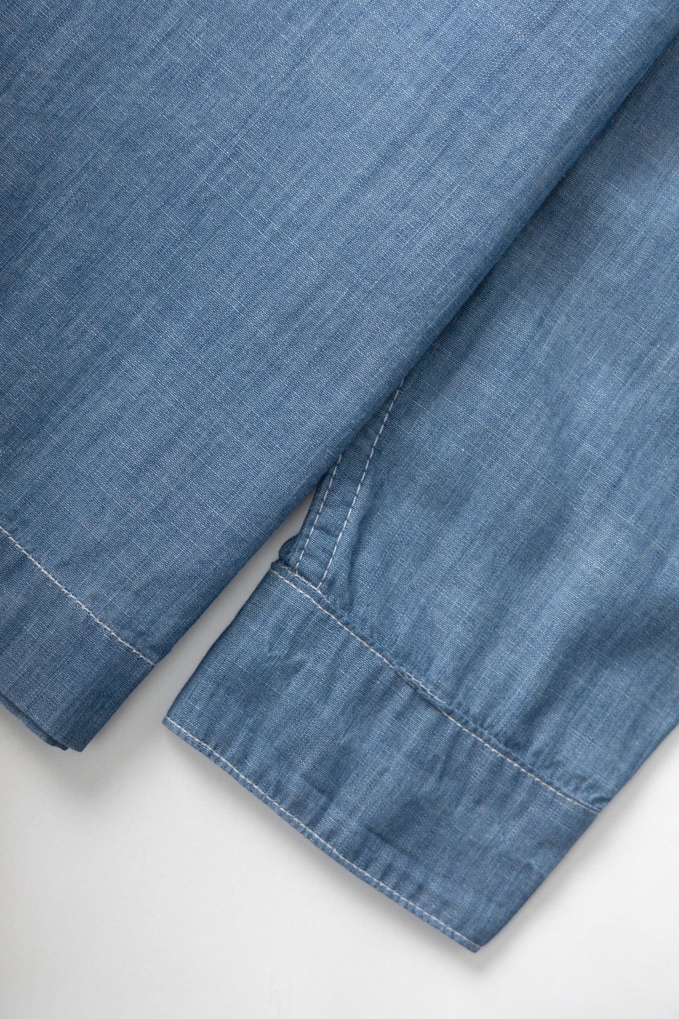 Service Works Chambray Resort Shirt Light Blue | Chemise Coton Bio | Edgar Bdx