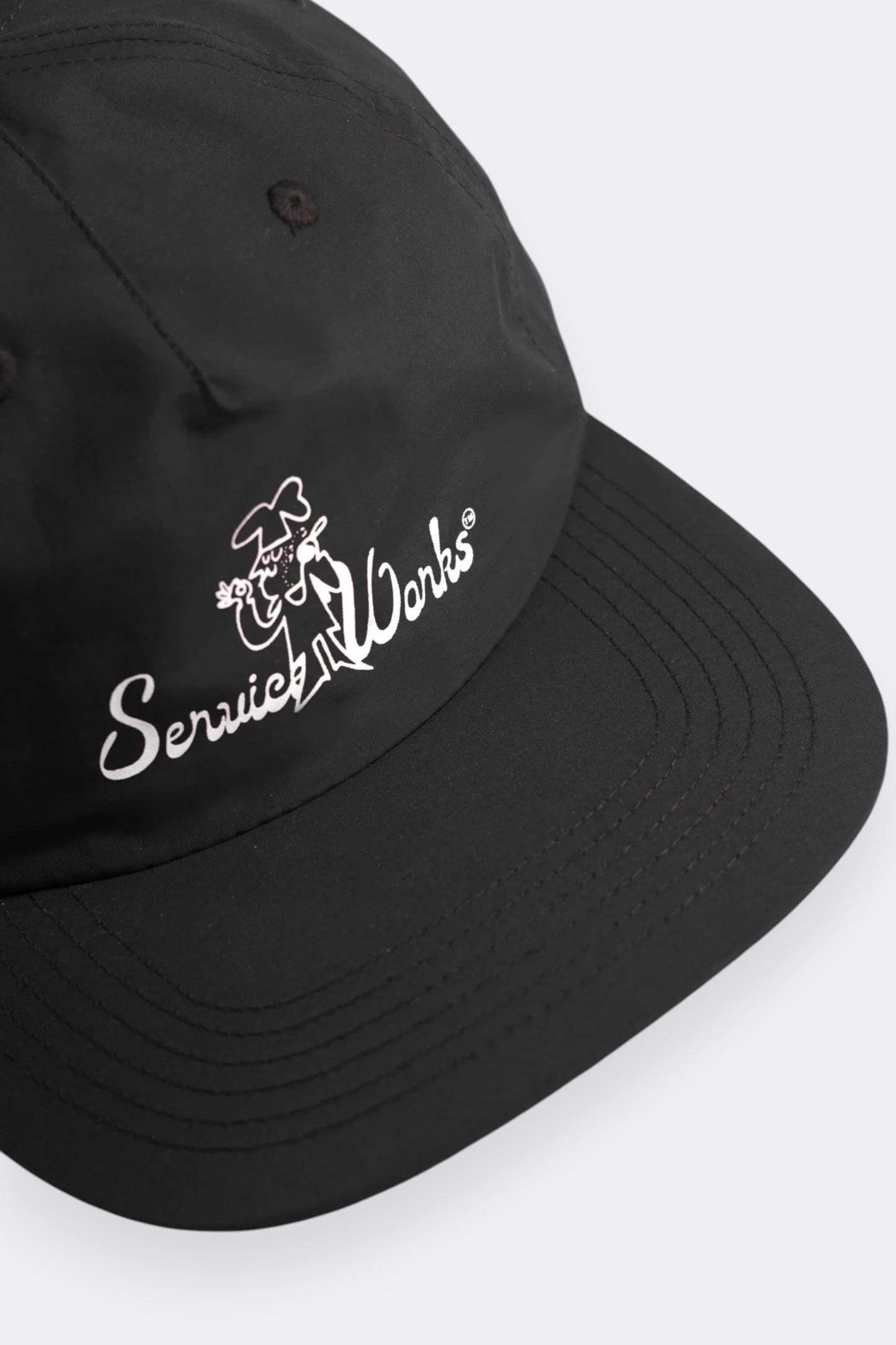 Service Works Chefs Kiss Cap Black | Casquette Nylon Profil Bas | Edgar Bdx