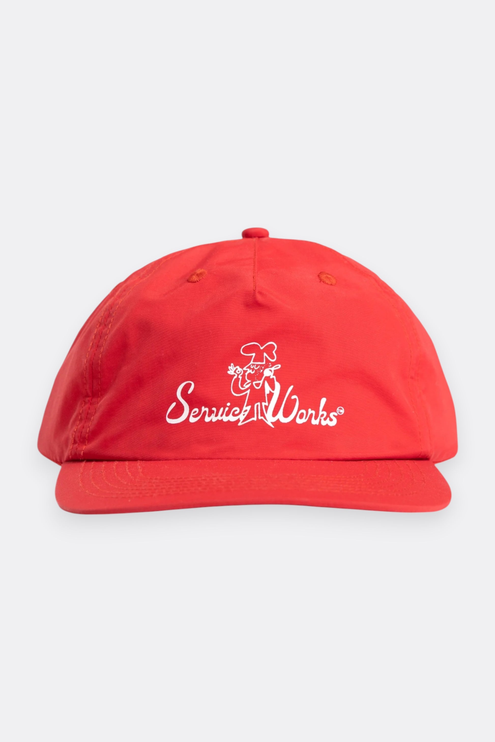 Service Works Chefs Kiss Cap Red | Casquette Nylon Profil Bas | Edgar Bdx