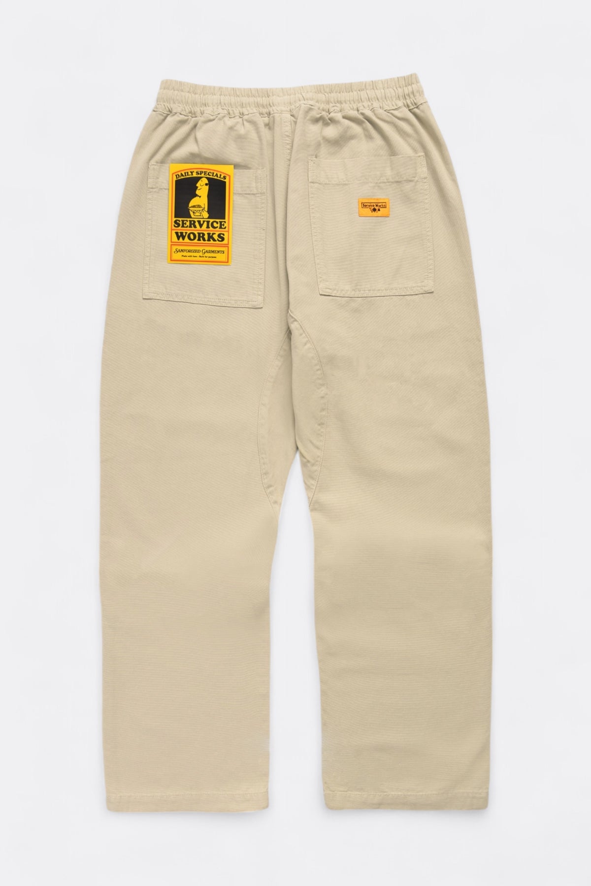 SERVICE WORKS Classic Chef Pants Pale Khaki | Pantalon | Edgar Bdx