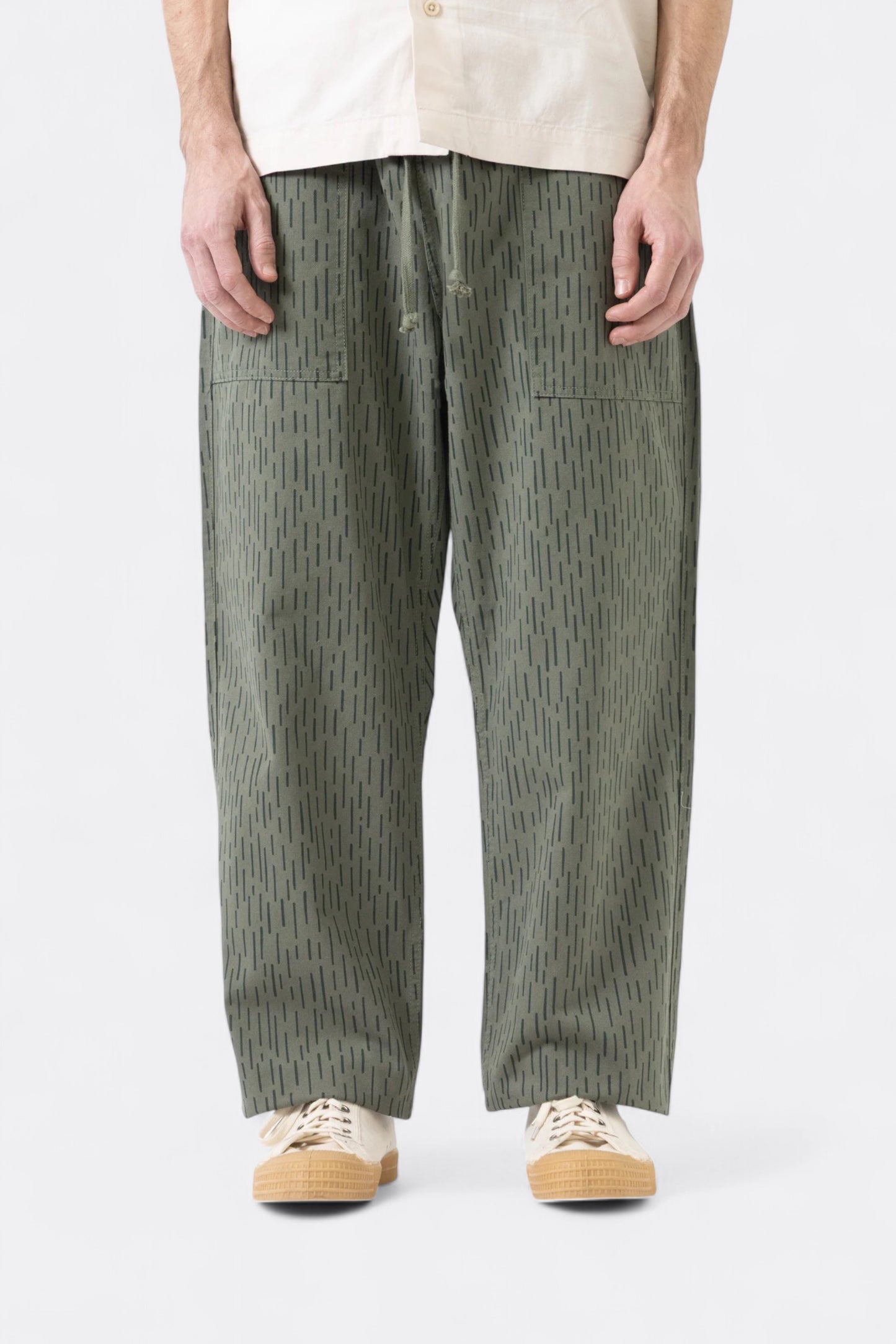 Service Works - Classic Patterned Chef Pants (Raindrop Green)