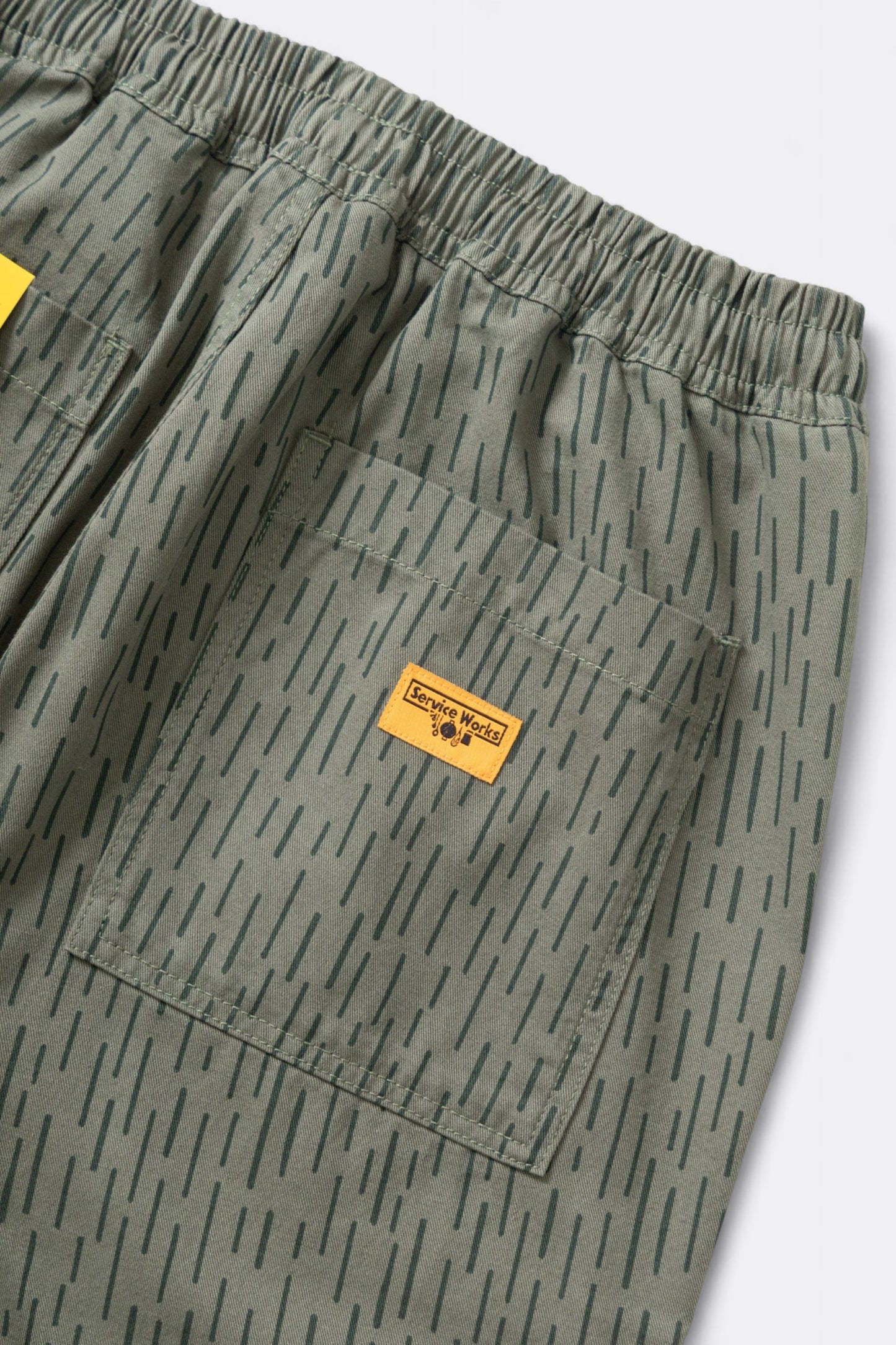 Service Works - Classic Patterned Chef Pants (Raindrop Green)