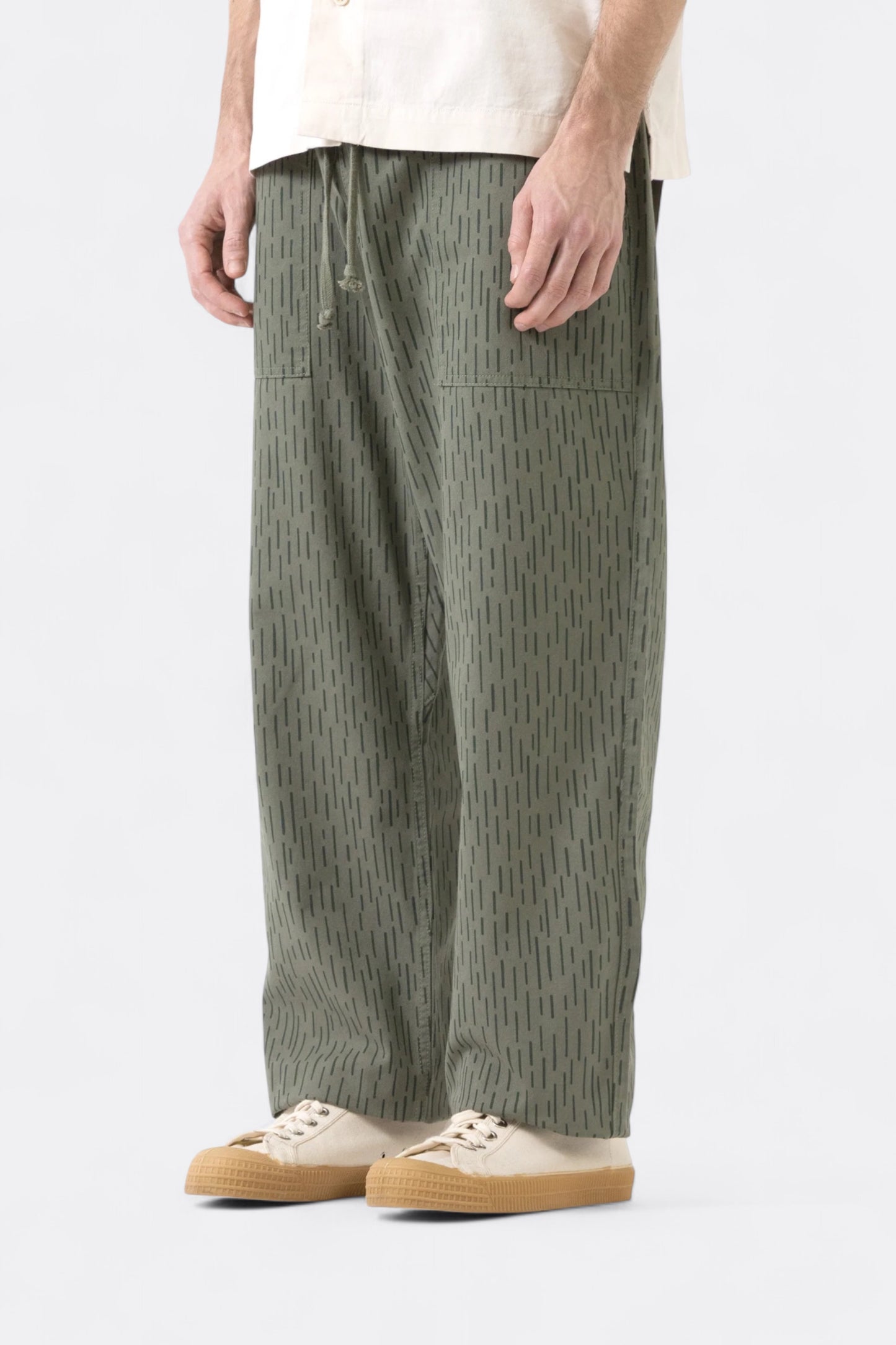 Service Works - Classic Patterned Chef Pants (Raindrop Green)