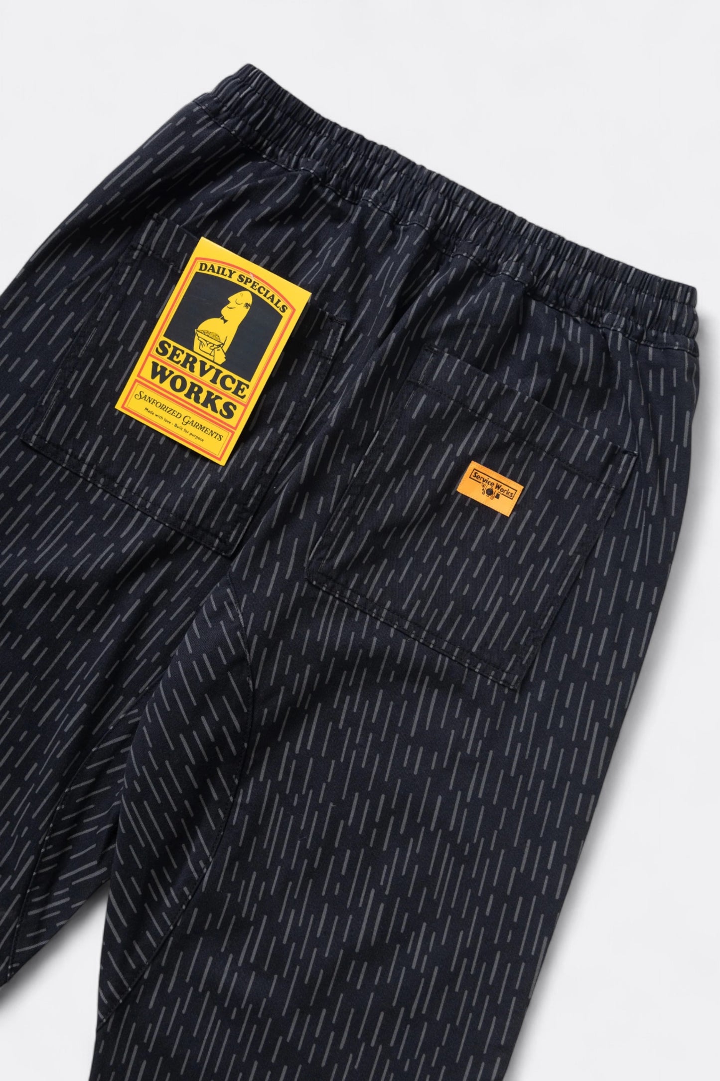 Service Works - Classic Patterned Chef Pants (Raindrop Mono)