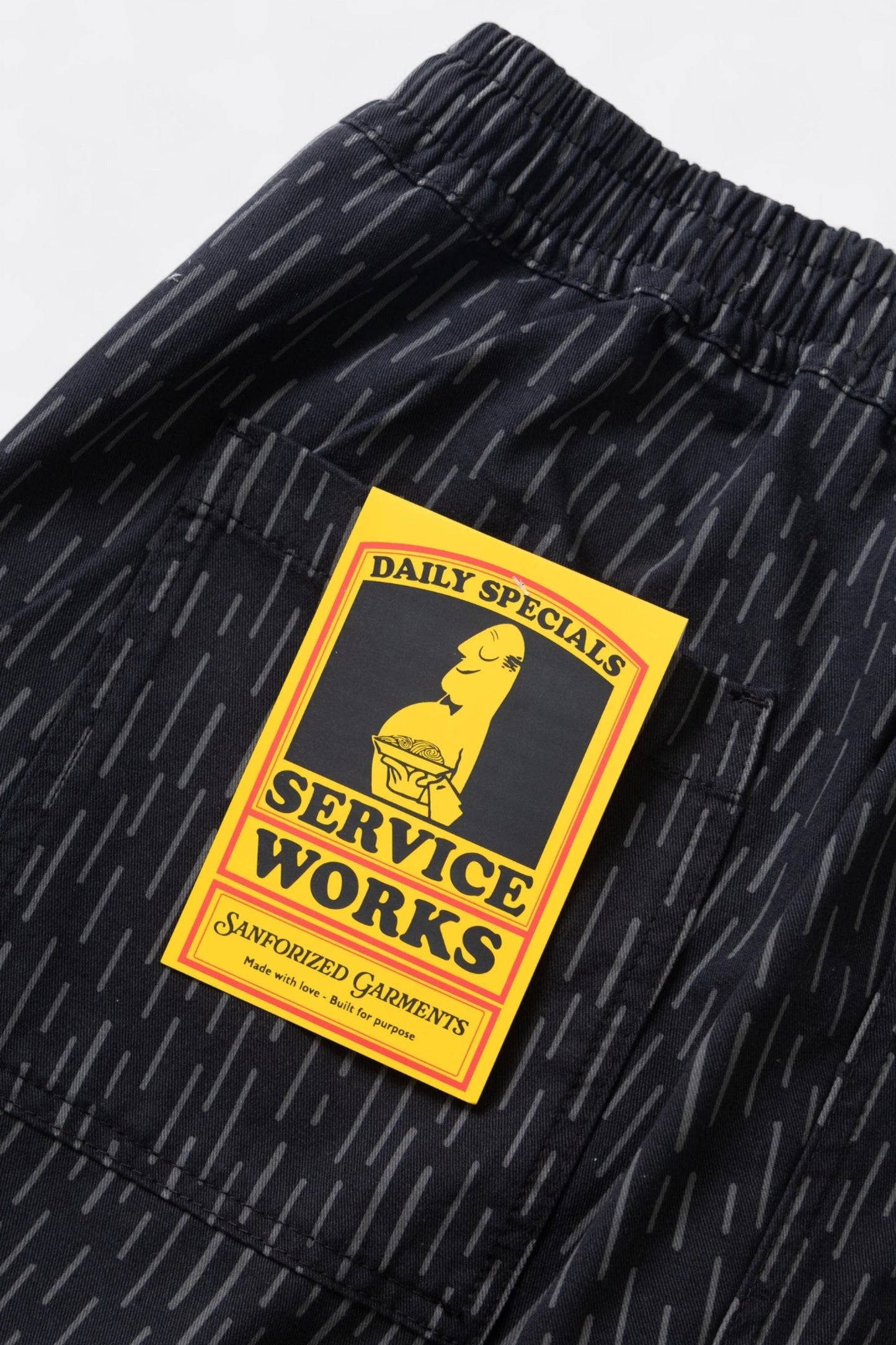 Service Works - Classic Patterned Chef Pants (Raindrop Mono)