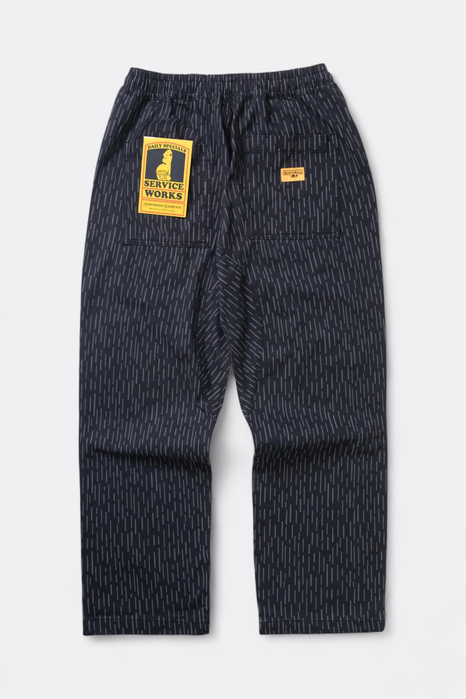 Service Works - Classic Patterned Chef Pants (Raindrop Mono)