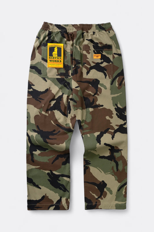 Service Works - Classic Patterned Chef Pants (Woodland)
