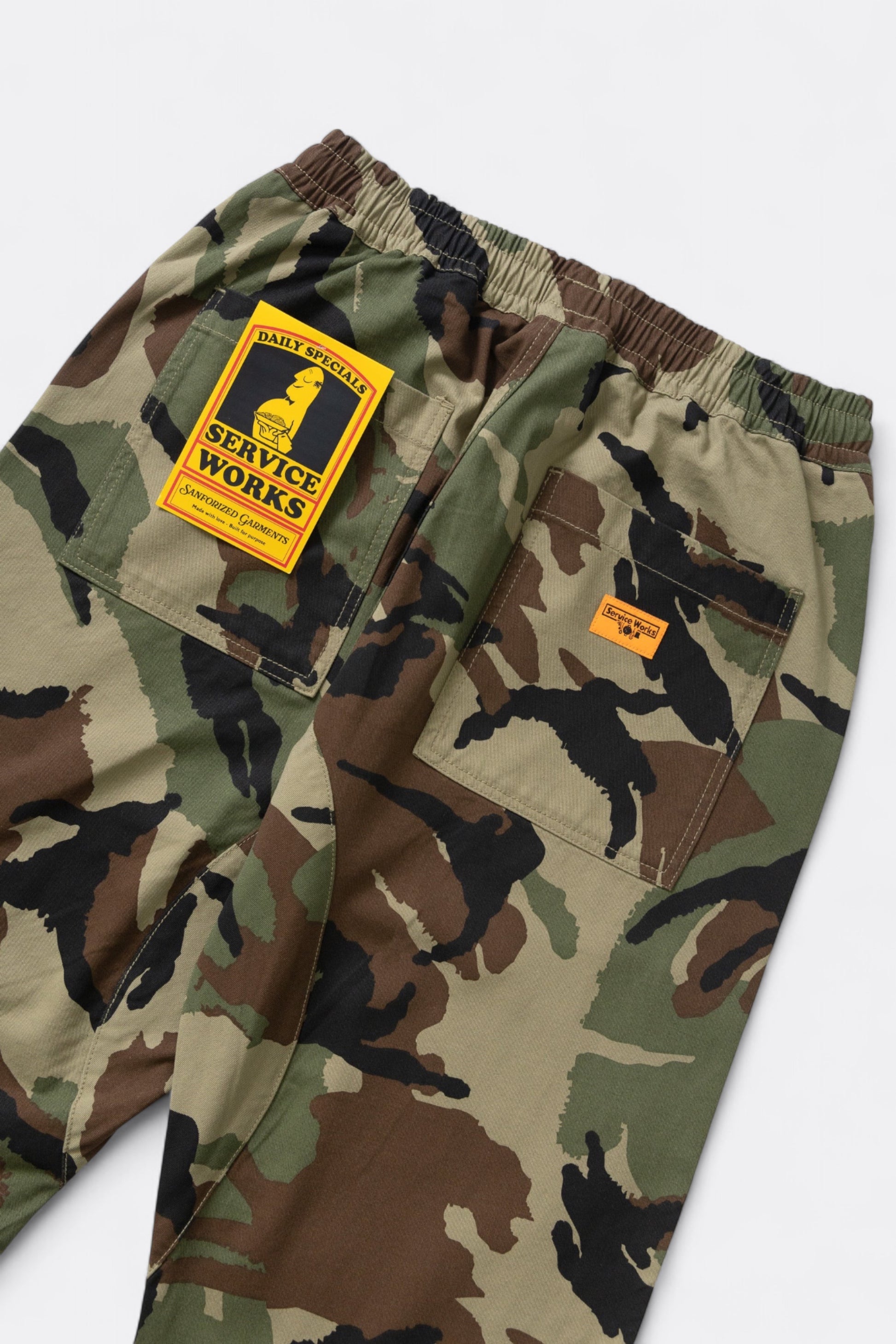 Service Works - Classic Patterned Chef Pants (Woodland)