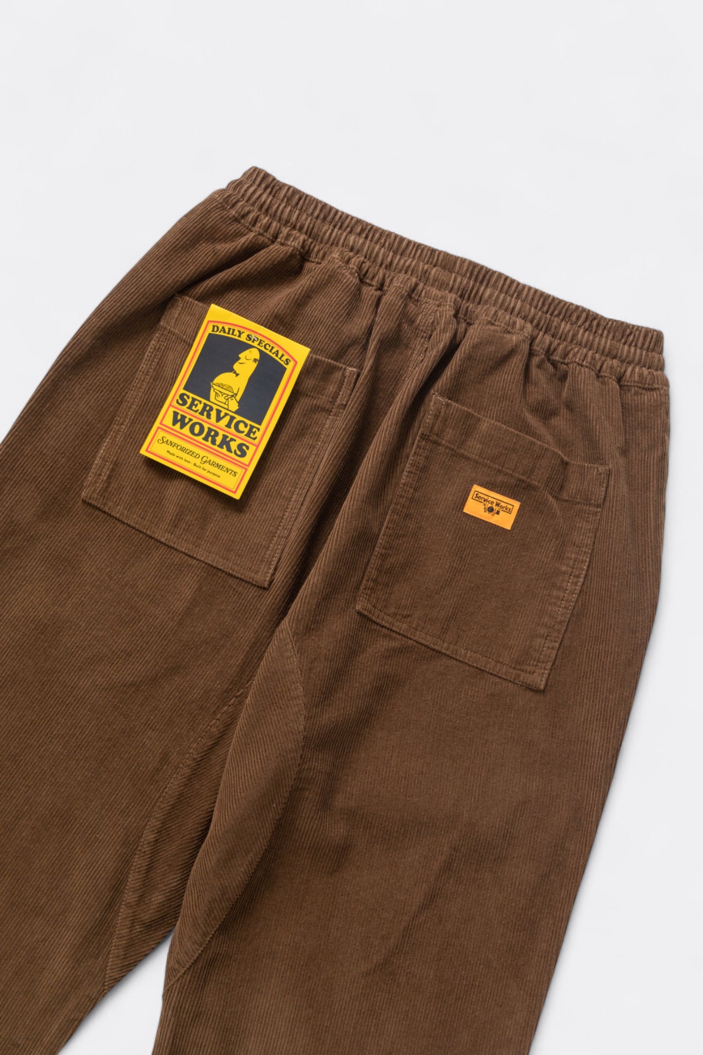 Service Works - Corduroy Chef Pants (Bark)