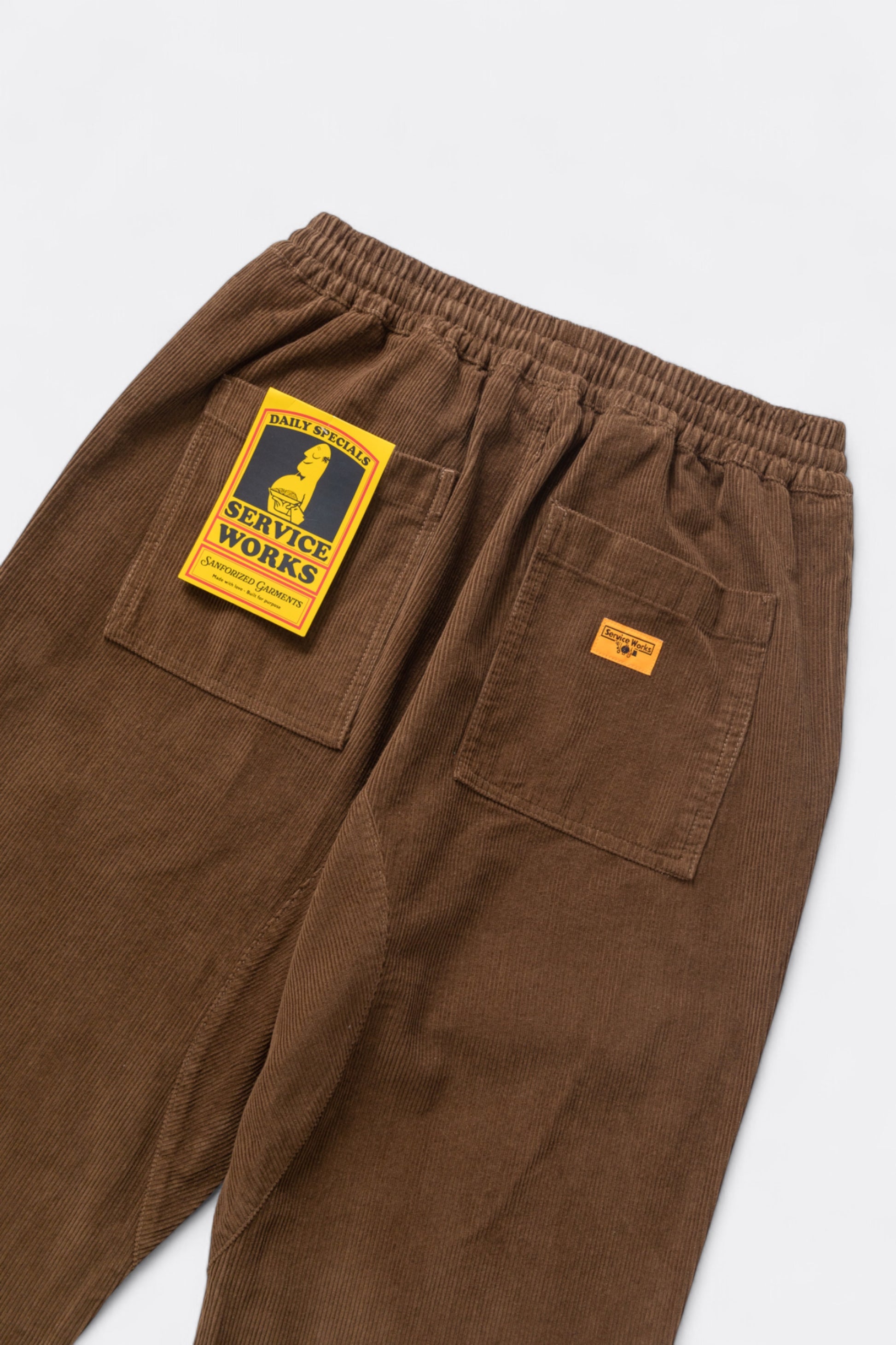 Service Works - Corduroy Chef Pants (Bark)