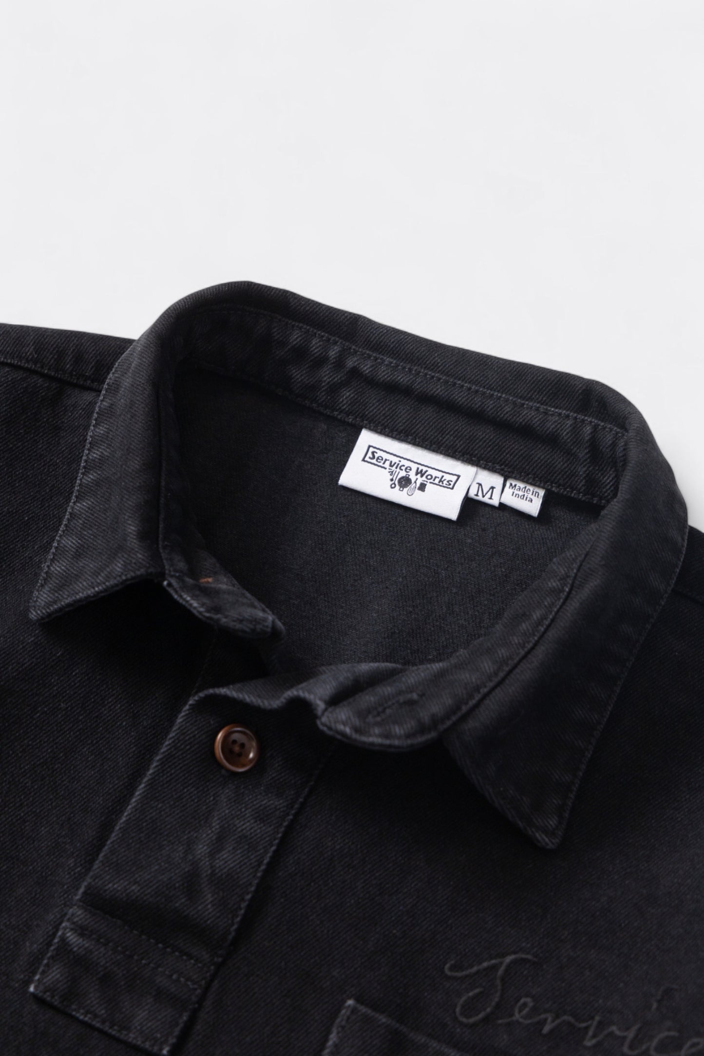 Service Works - Denim Script Popover (Dark Wash)