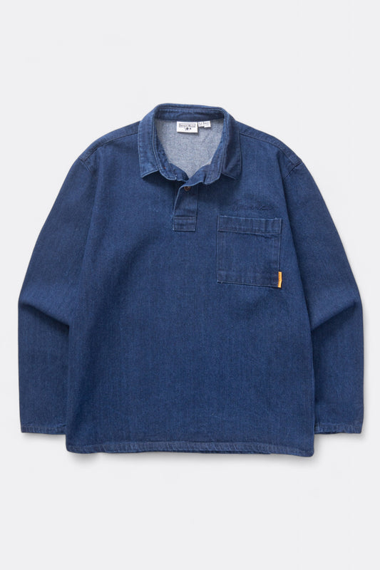Service Works - Denim Script Popover (One wash)
