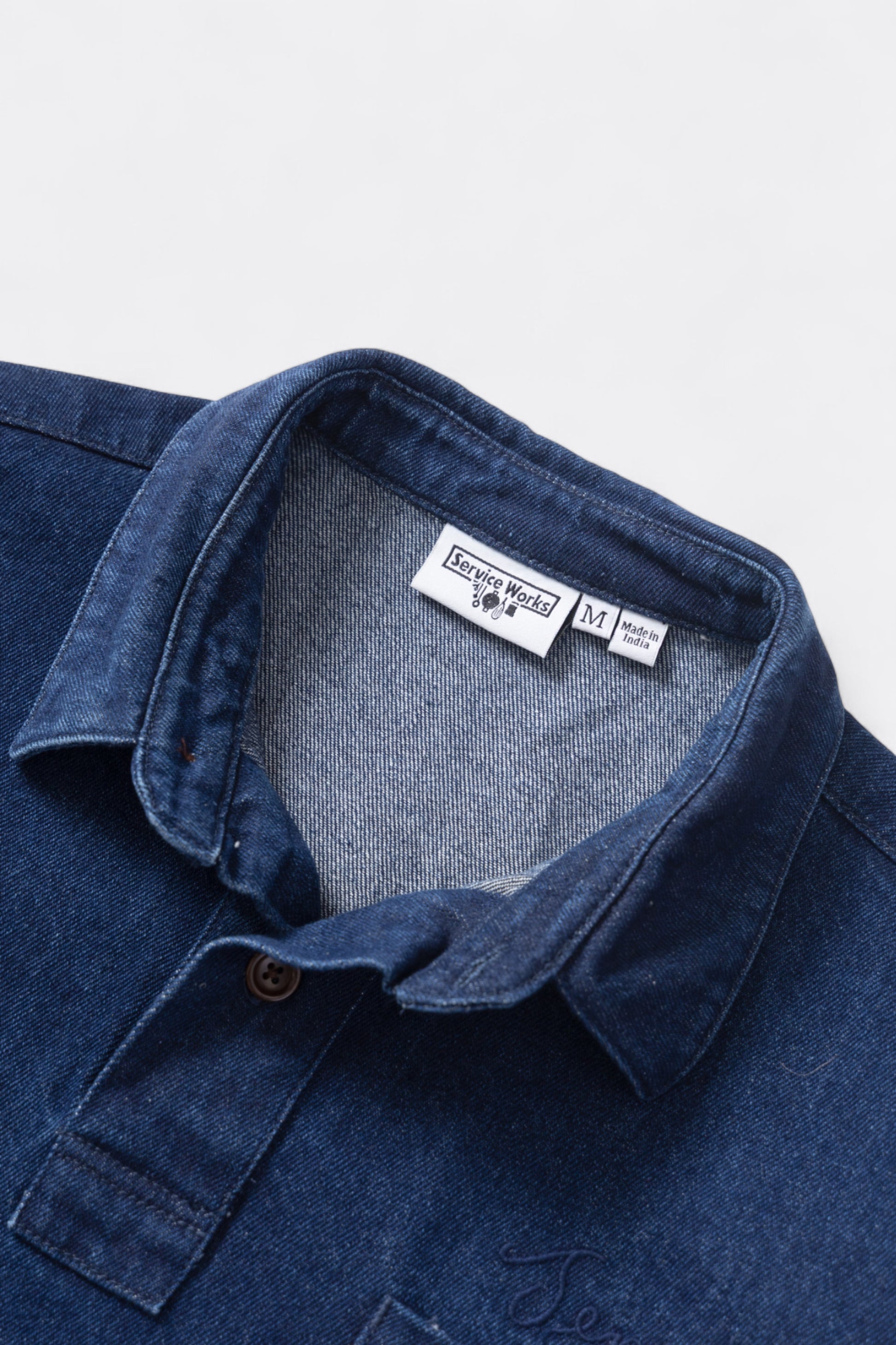 Service Works - Denim Script Popover (One wash)