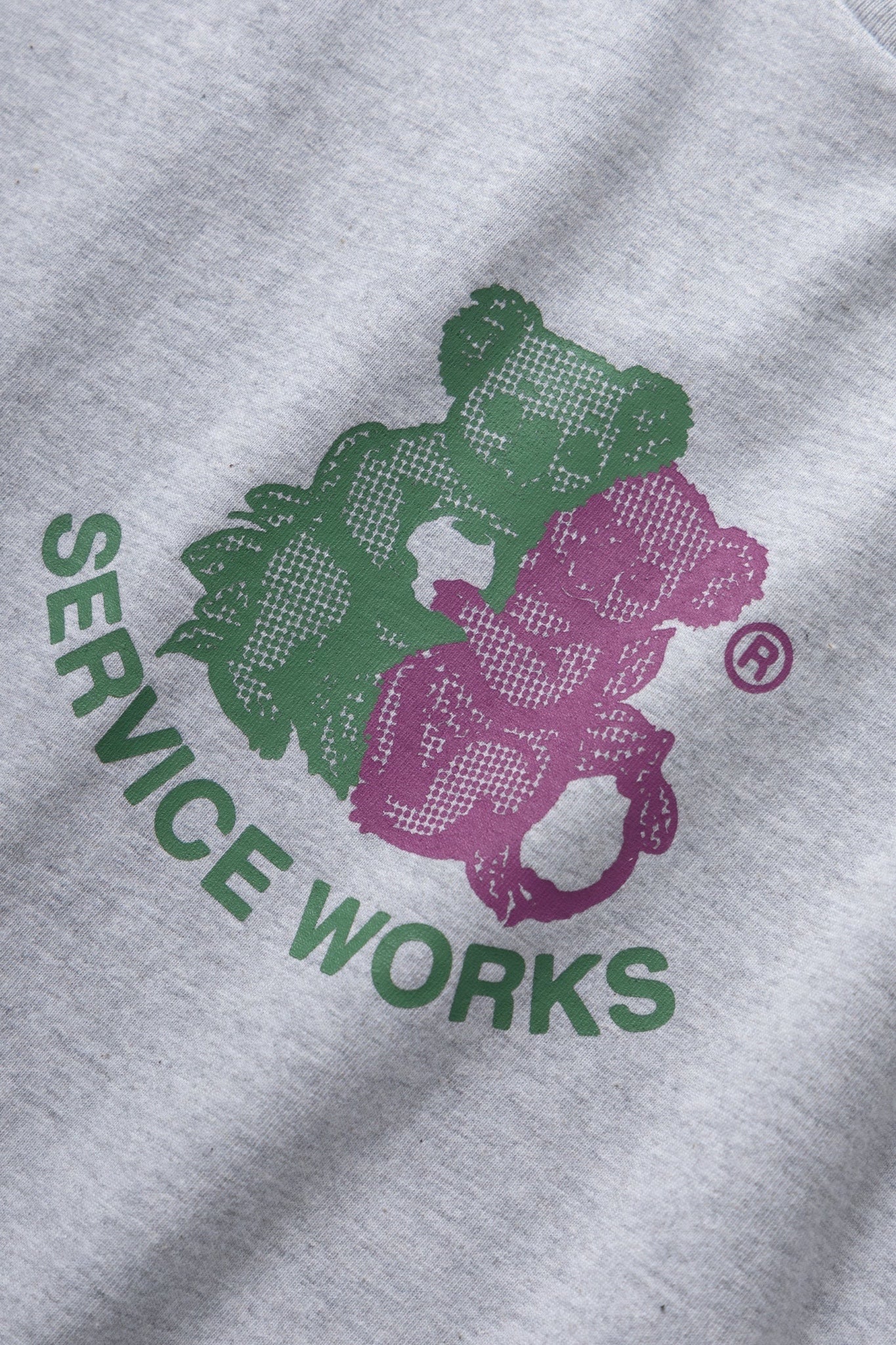 Service Works Family Fruit Tee Heather Grey | T-Shirt Coton Bio GOTS | Edgar Bdx
