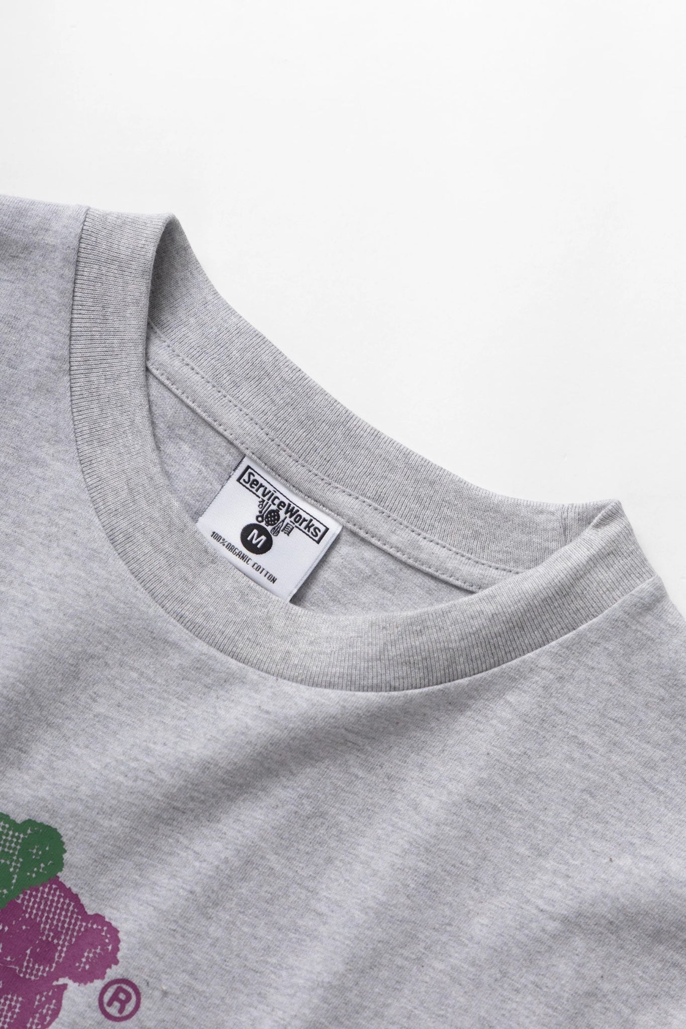 Service Works Family Fruit Tee Heather Grey | T-Shirt Coton Bio GOTS | Edgar Bdx