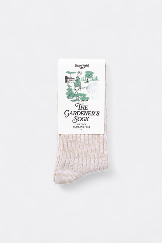 Service Works - Gardener Flecked Socks (Beige)