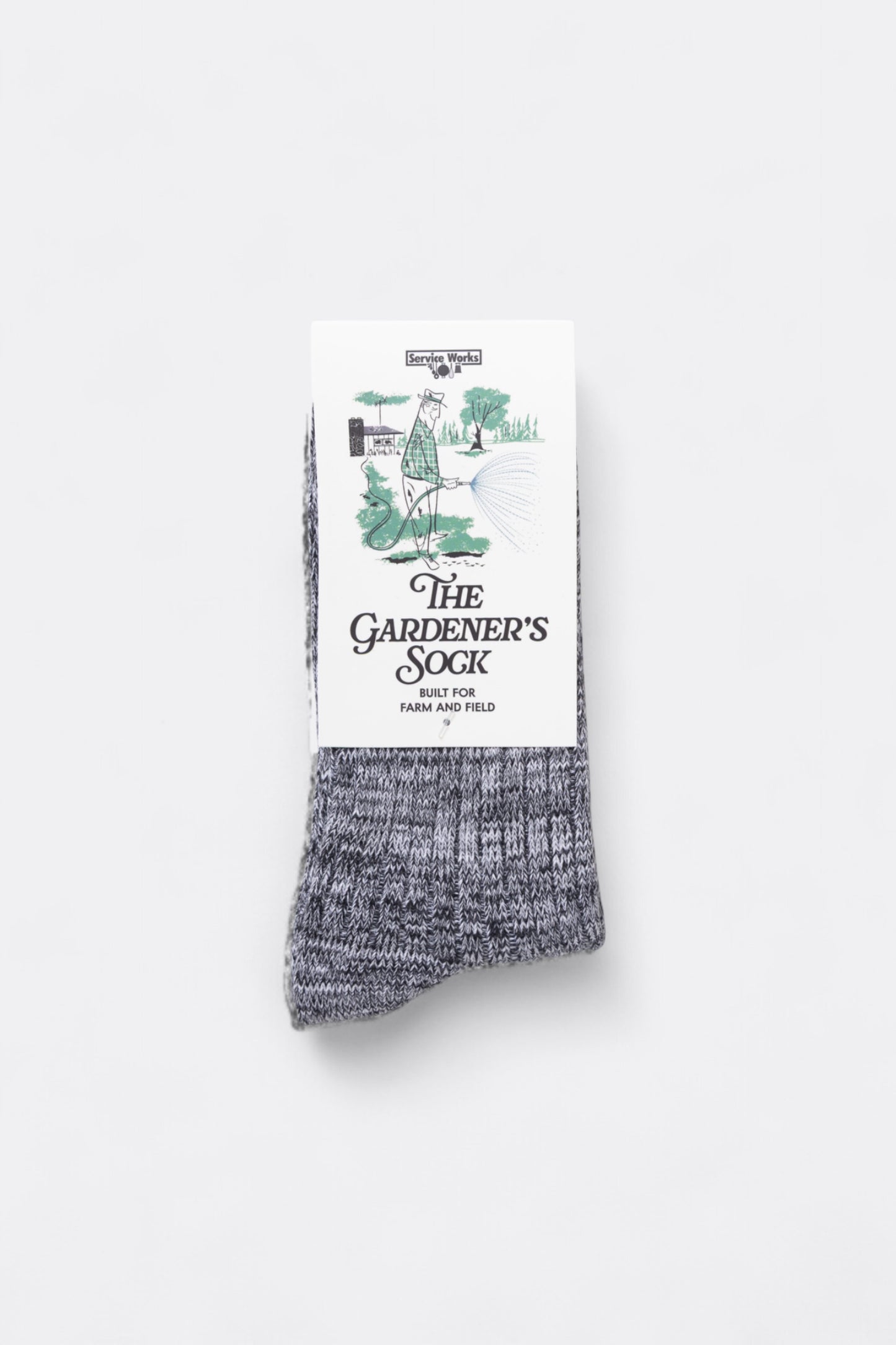 Service Works - Gardener Flecked Socks (Black)