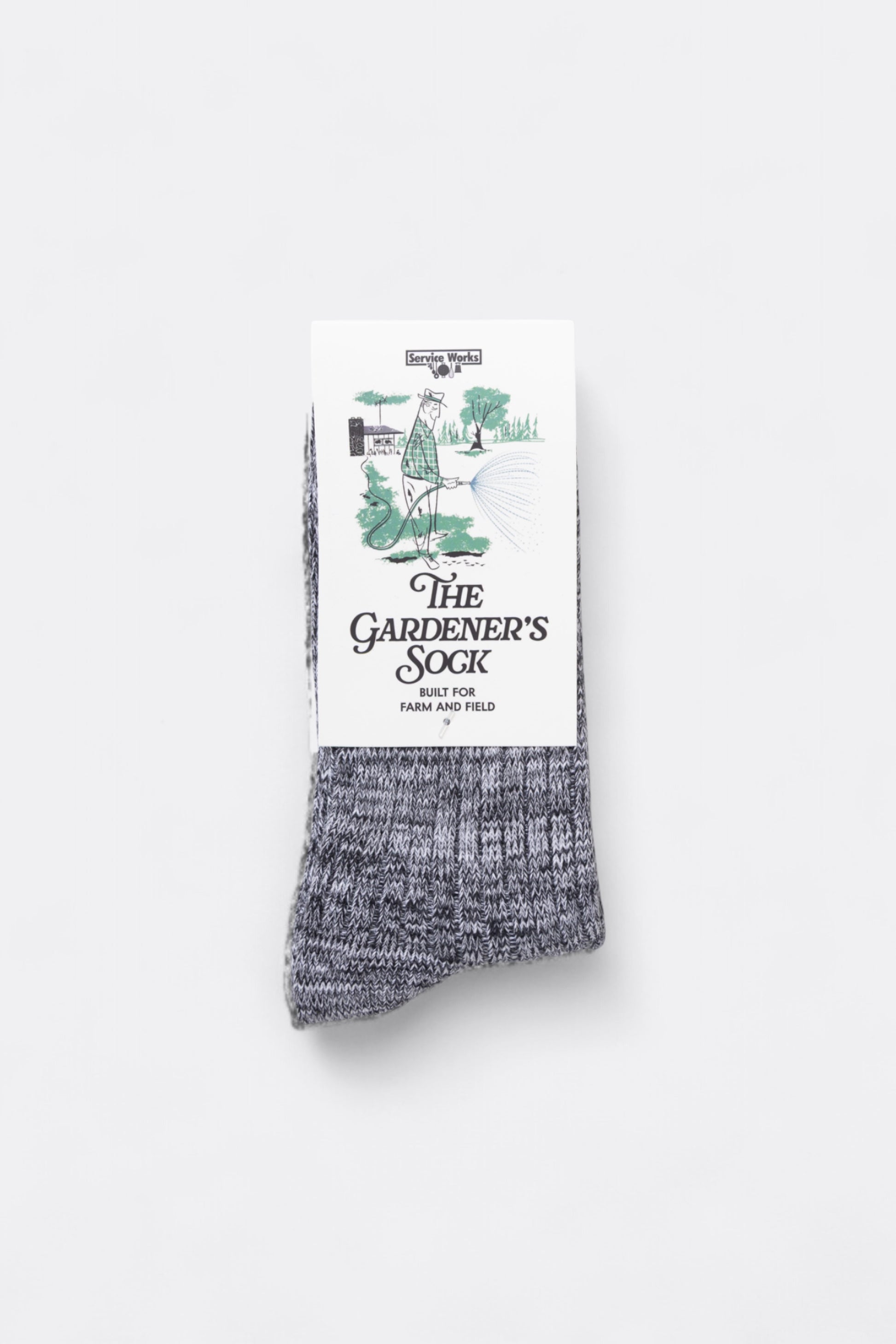 Service Works - Gardener Flecked Socks (Black)