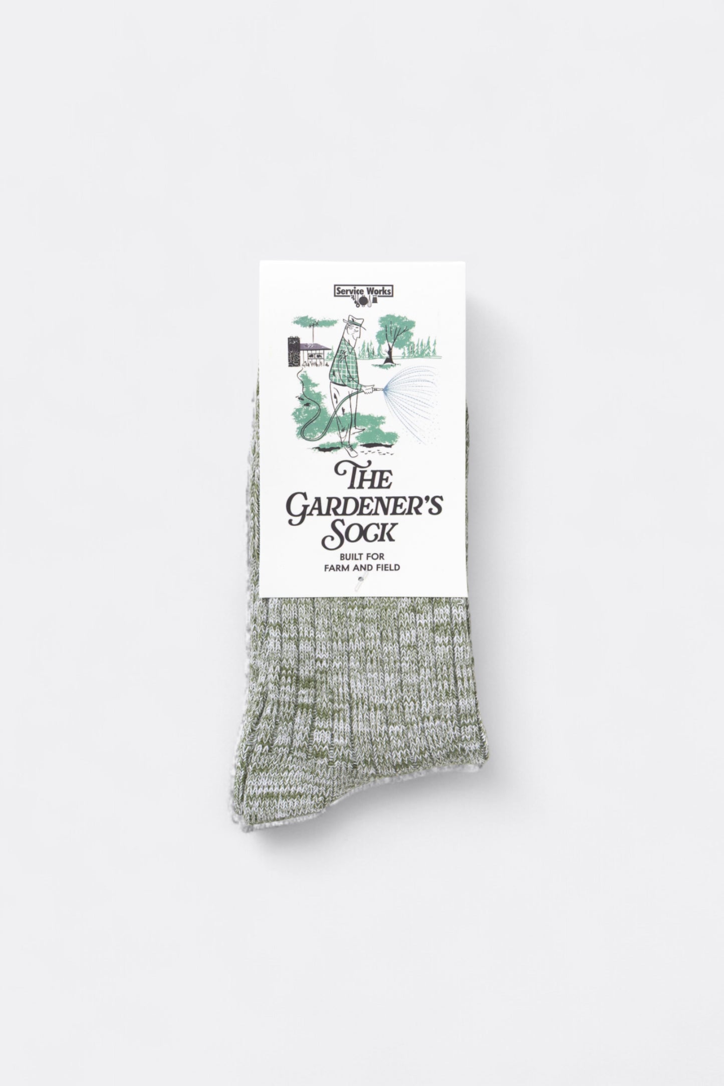 Service Works - Gardener Flecked Socks (Green)