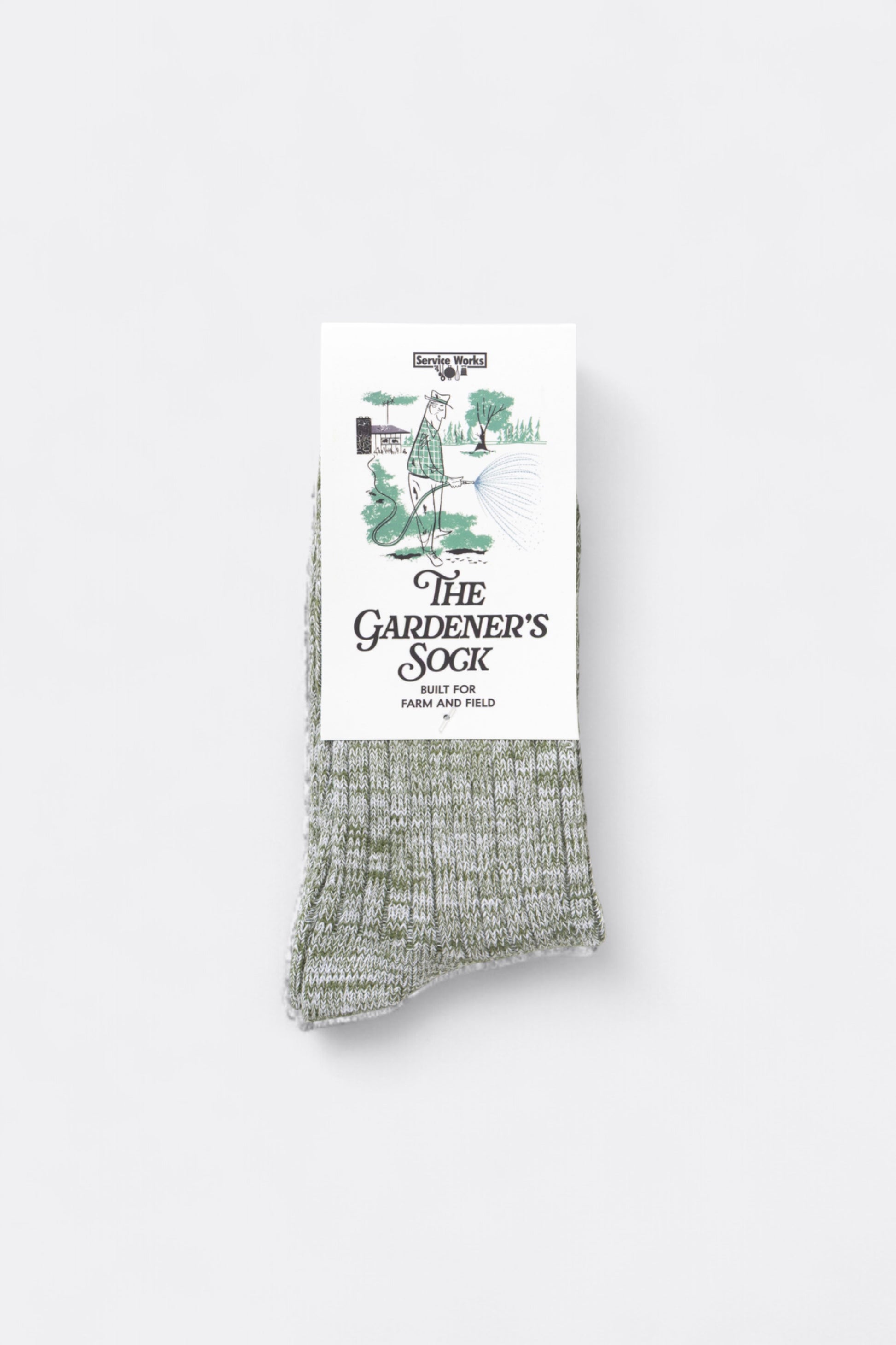 Service Works - Gardener Flecked Socks (Green)