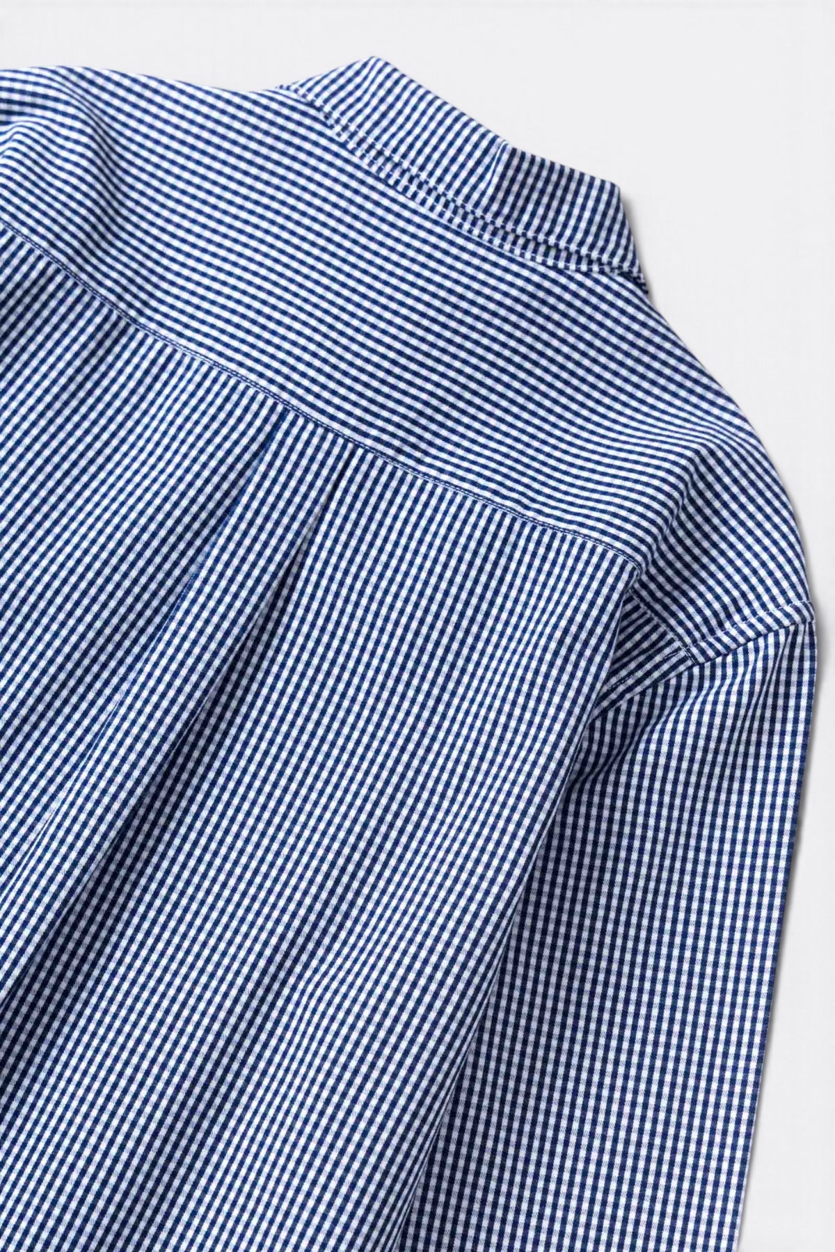 SERVICE WORKS Gingham Waiter Shirt Blue | Chemise bio | Edgar Bdx