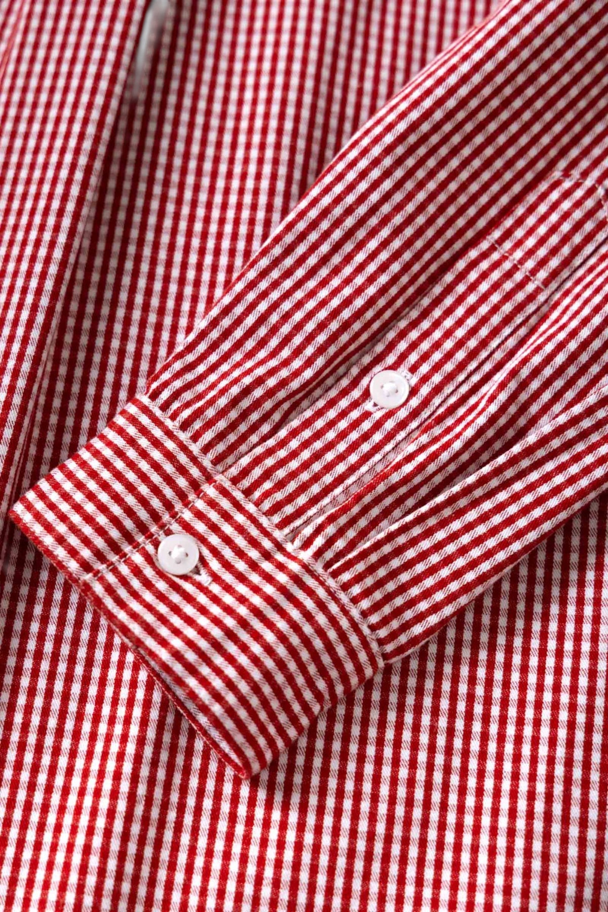 SERVICE WORKS Gingham Waiter Shirt Red | Chemise Coton Bio | Edgar Bdx