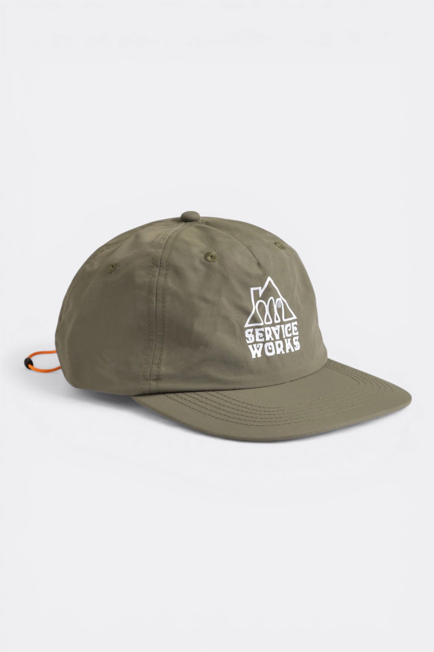 Service Works Home Comforts Cap Olive | Casquette Nylon Profil Bas | Edgar Bdx