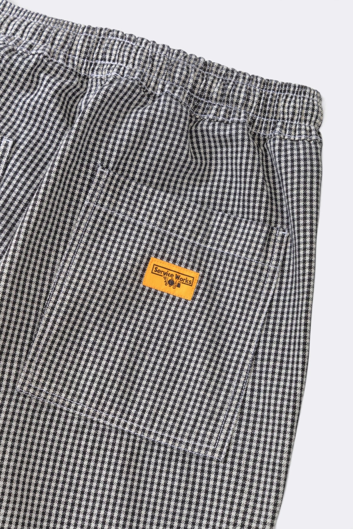 SERVICE WORKS House Gingham Chef Pants Black | Pantalon | Edgar Bdx