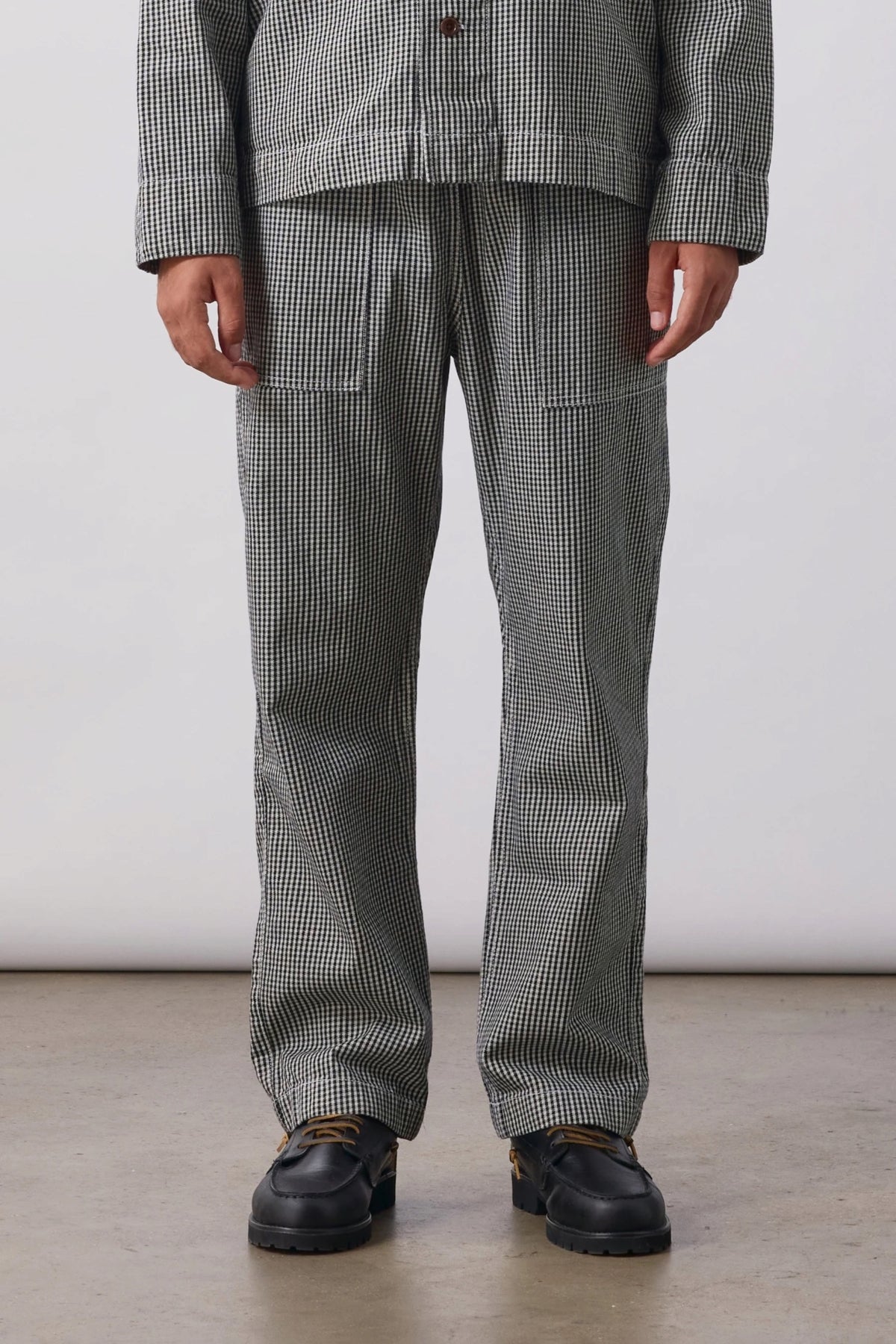 SERVICE WORKS House Gingham Chef Pants Black | Pantalon | Edgar Bdx