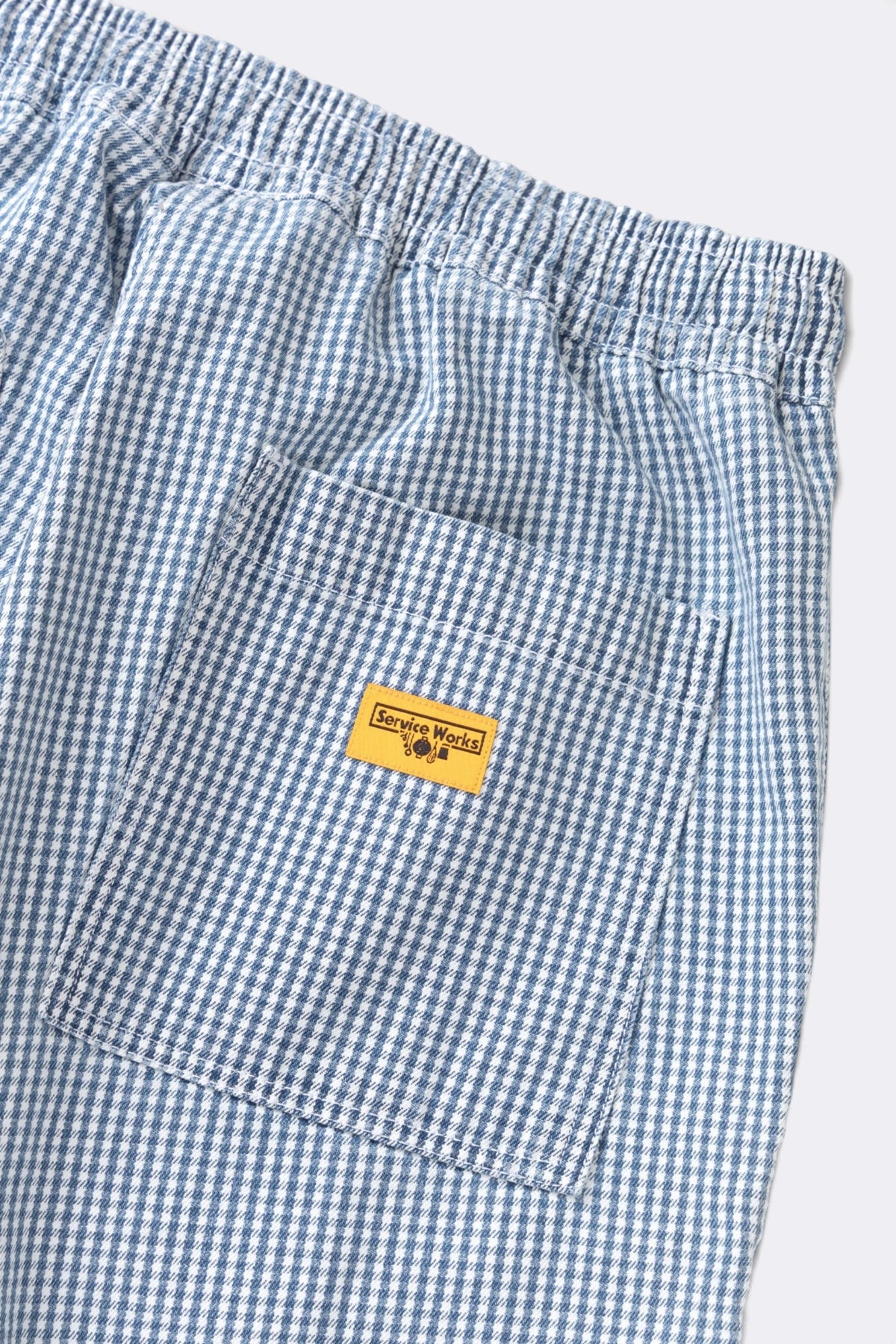 SERVICE WORKS House Gingham Chef Pants Blue | Pantalon | Edgar Bdx