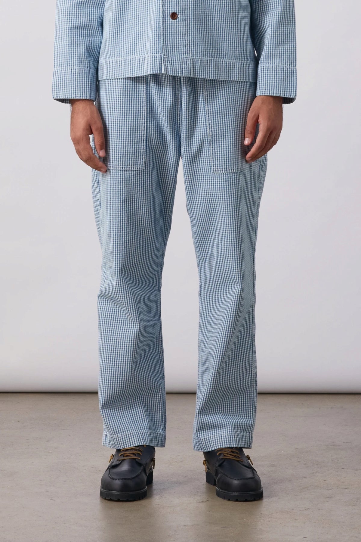 SERVICE WORKS House Gingham Chef Pants Blue | Pantalon | Edgar Bdx