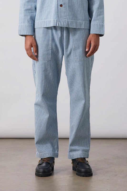 SERVICE WORKS House Gingham Chef Pants Blue | Pantalon | Edgar Bdx
