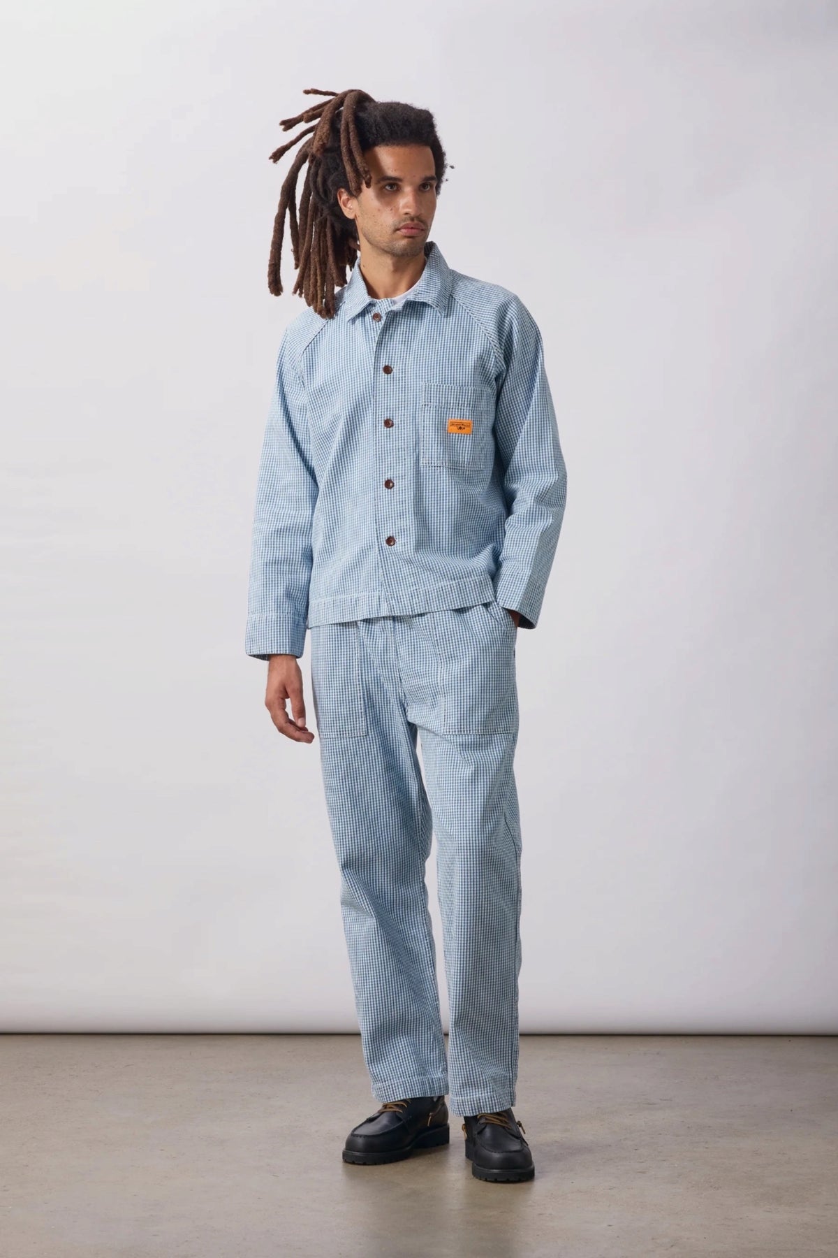 SERVICE WORKS House Gingham Chef Pants Blue | Pantalon | Edgar Bdx