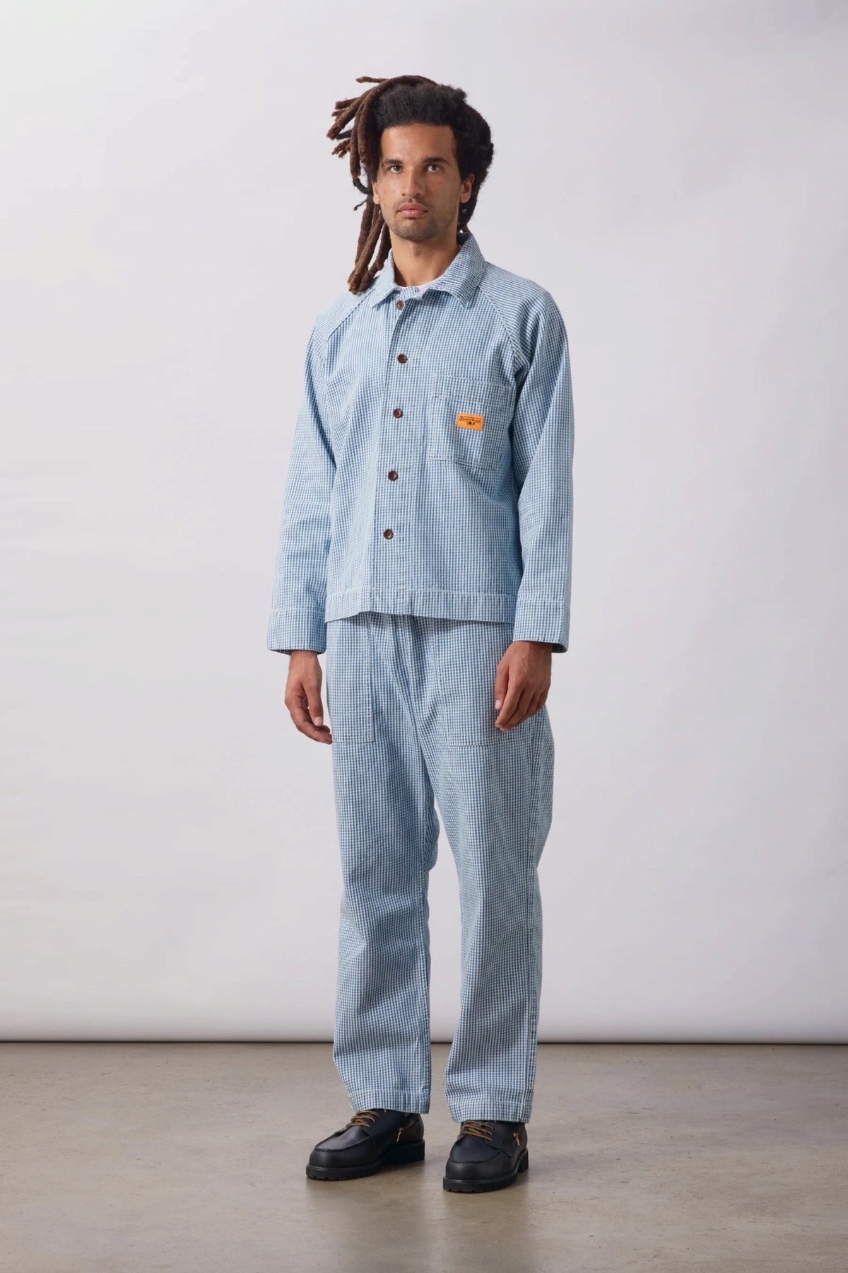 SERVICE WORKS House Gingham Chef Pants Blue | Pantalon | Edgar Bdx