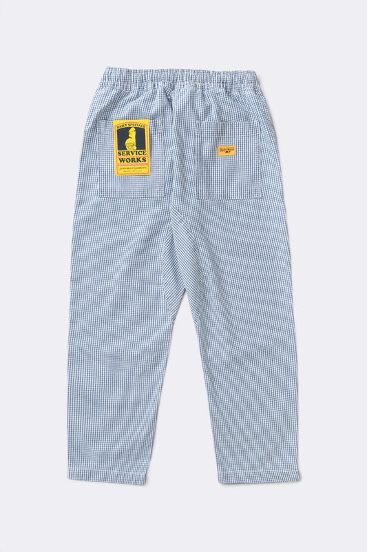 SERVICE WORKS House Gingham Chef Pants Blue | Pantalon | Edgar Bdx