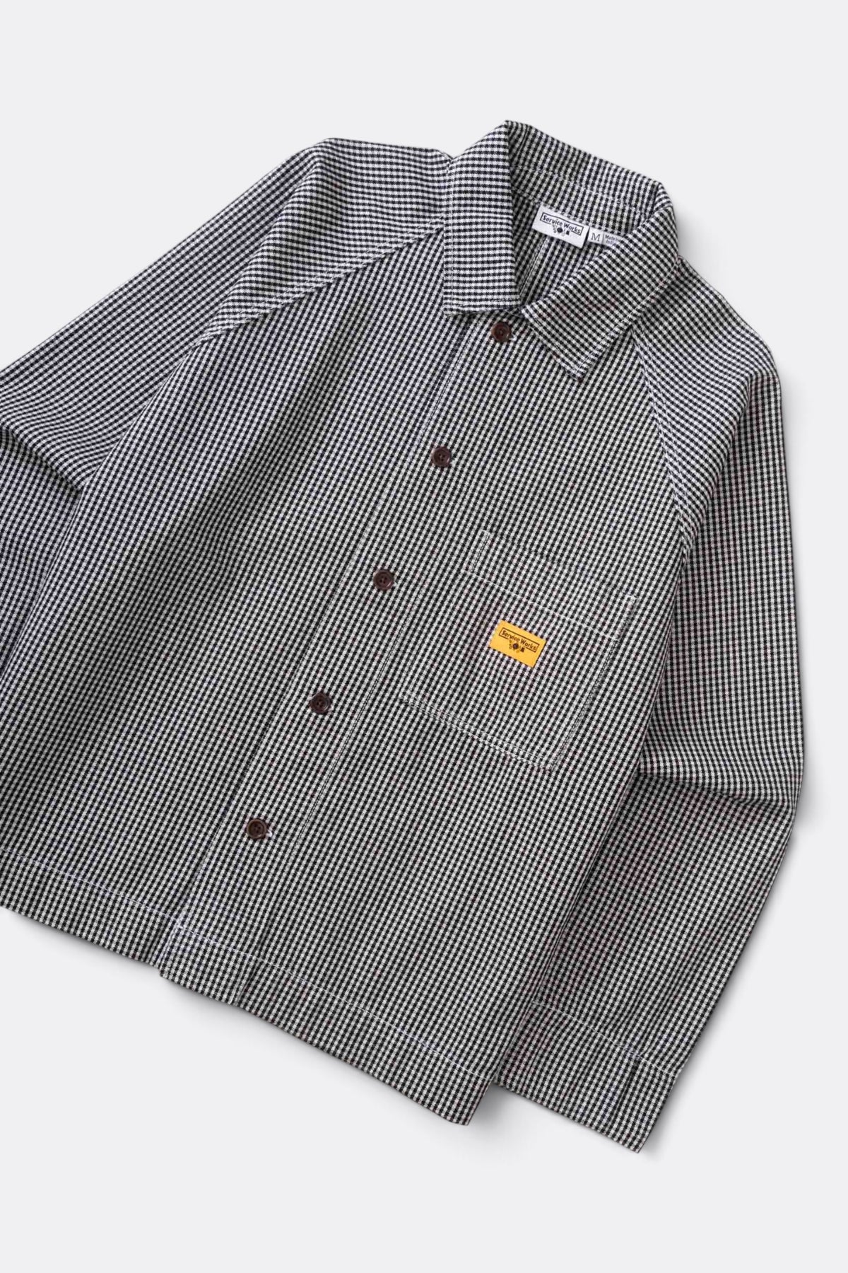 SERVICE WORKS House Gingham FOH Overshirt Black | Veste | Edgar Bdx