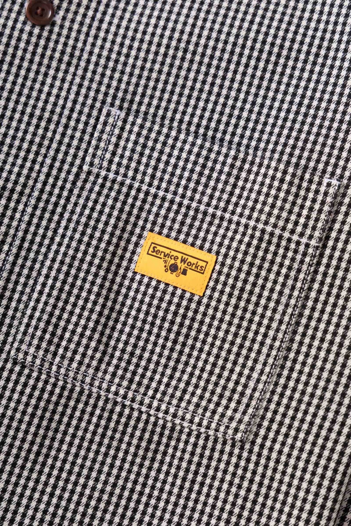 SERVICE WORKS House Gingham FOH Overshirt Black | Veste | Edgar Bdx