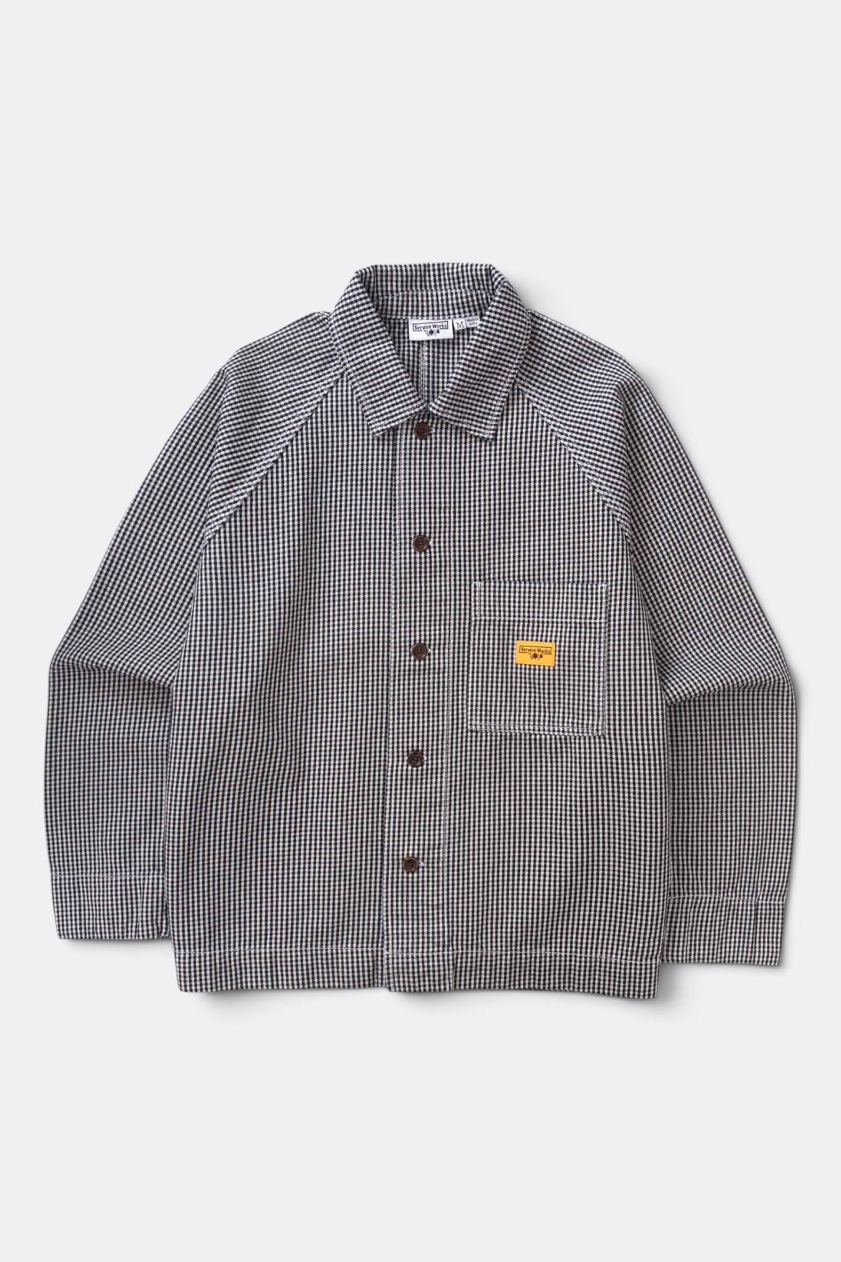 SERVICE WORKS House Gingham FOH Overshirt Black | Veste | Edgar Bdx