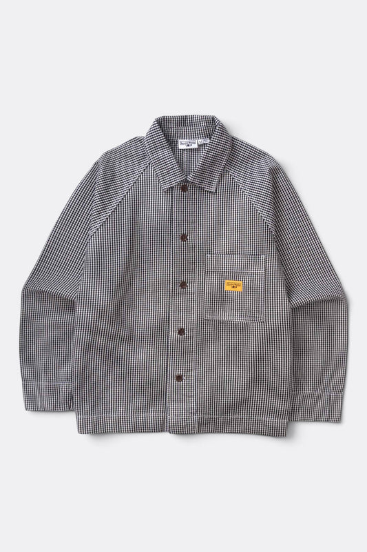SERVICE WORKS House Gingham FOH Overshirt Black | Veste | Edgar Bdx